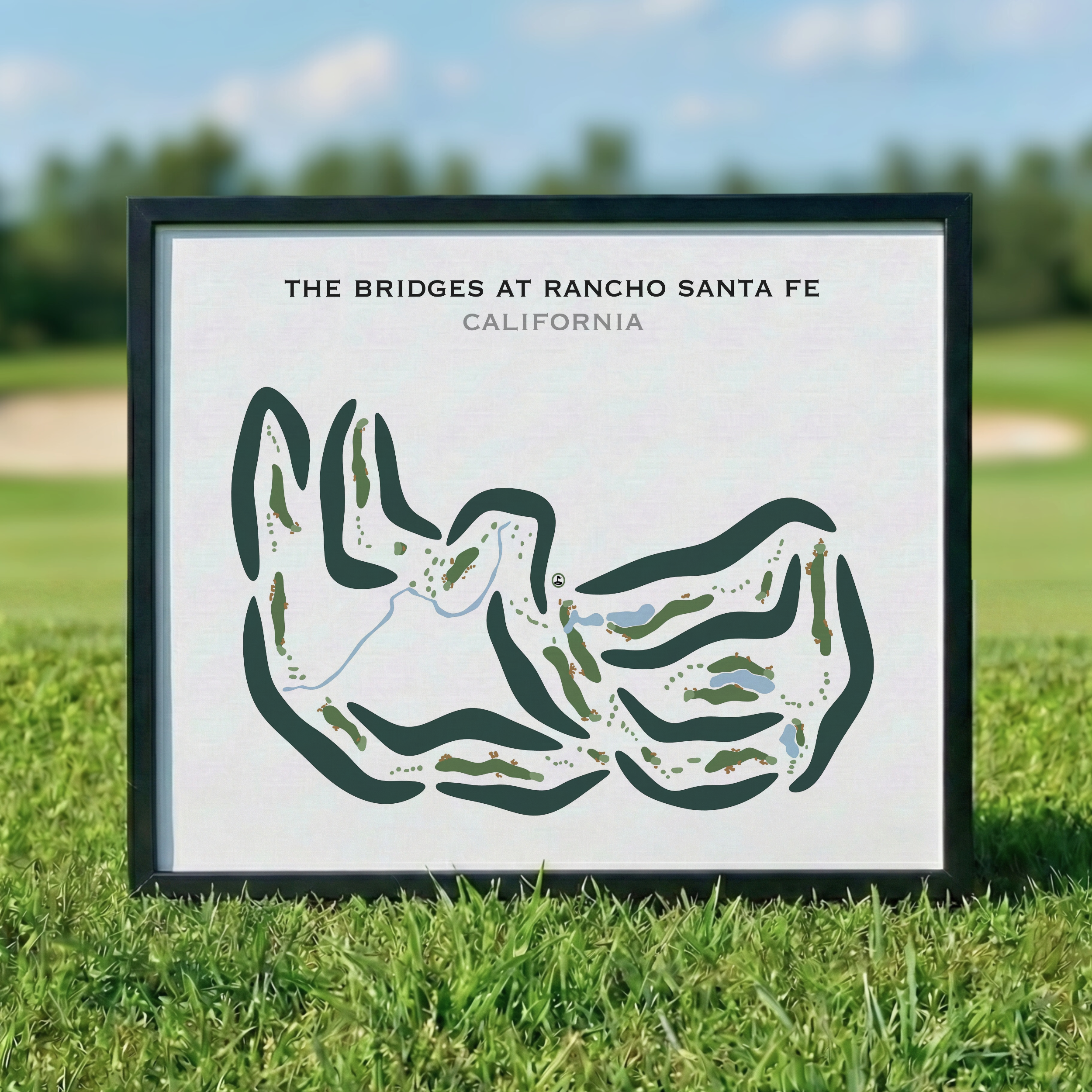 The Bridges at Rancho Santa Fe, California - Printed Golf Course