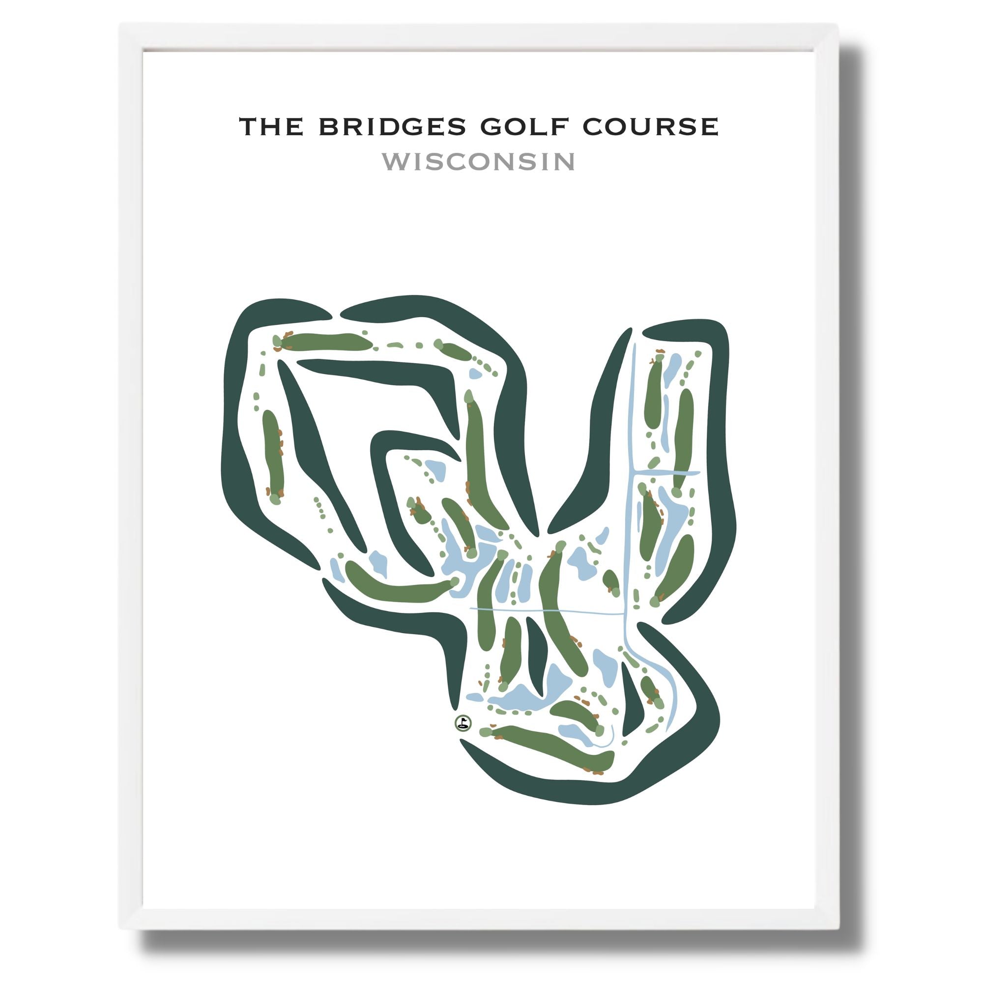 The Bridges Golf Course, Wisconsin - Printed Golf Courses