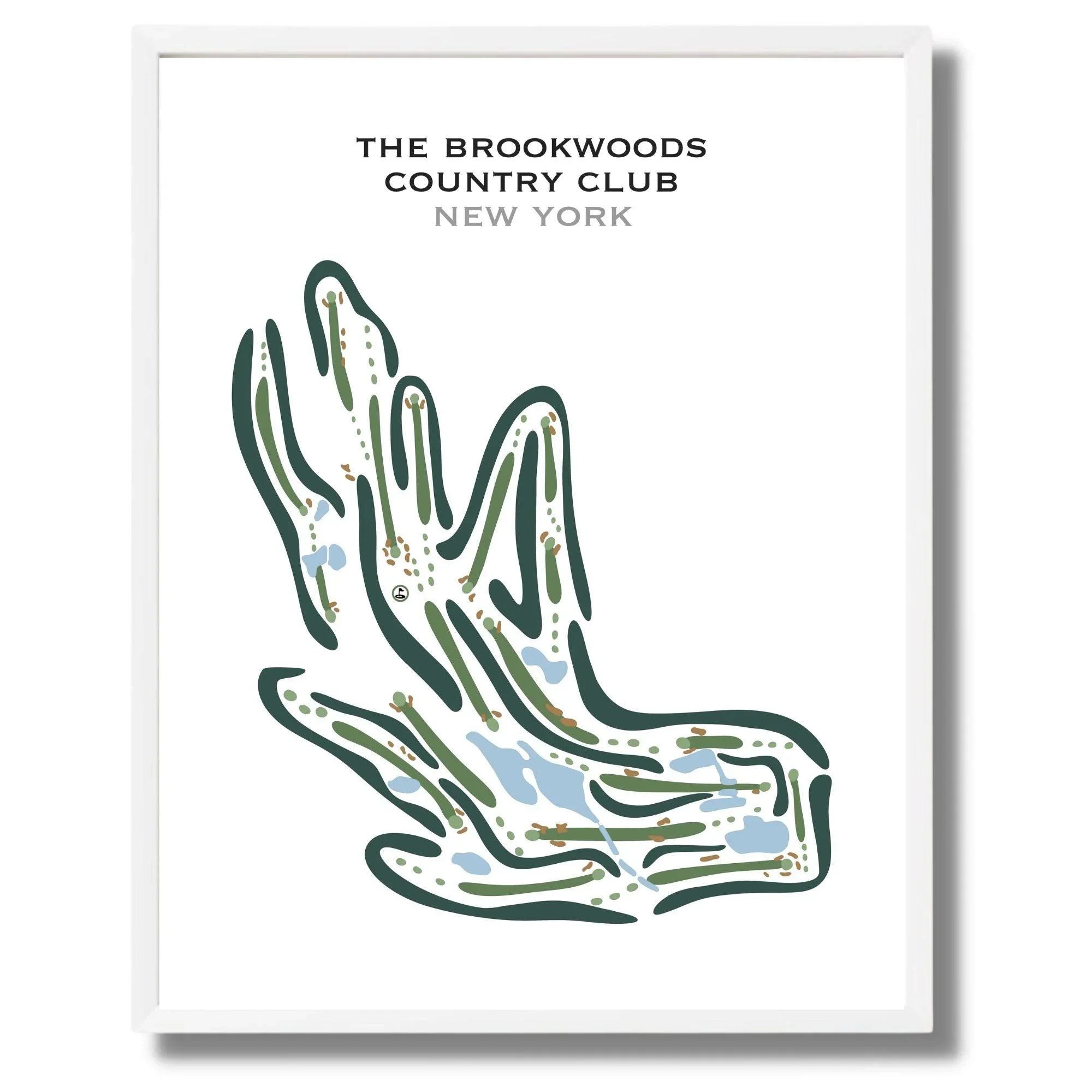 The Brookwoods Country Club, New York - Printed Golf Courses