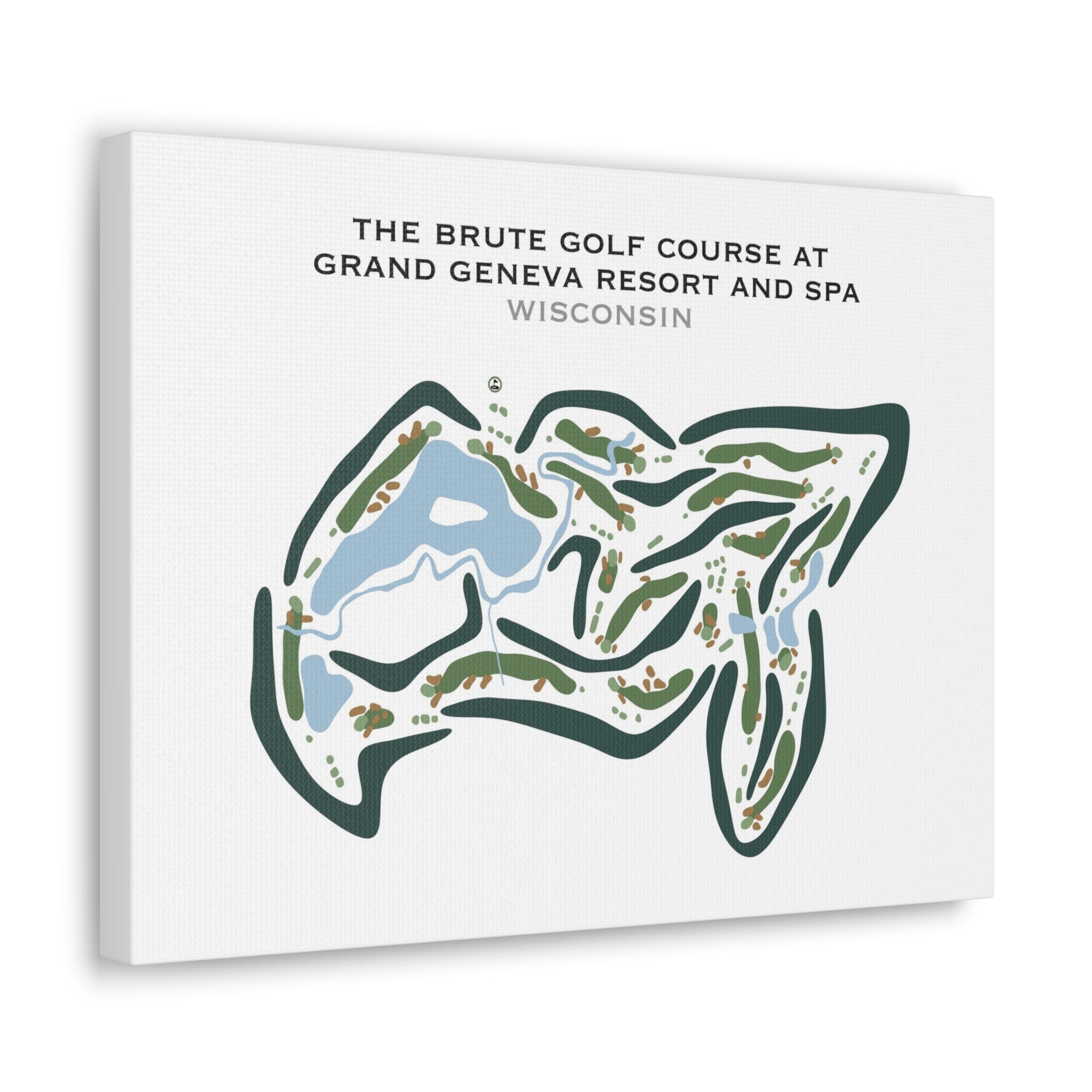 The Brute Golf Course at Grand Geneva Resort & Spa, Wisconsin - Printed Golf Courses