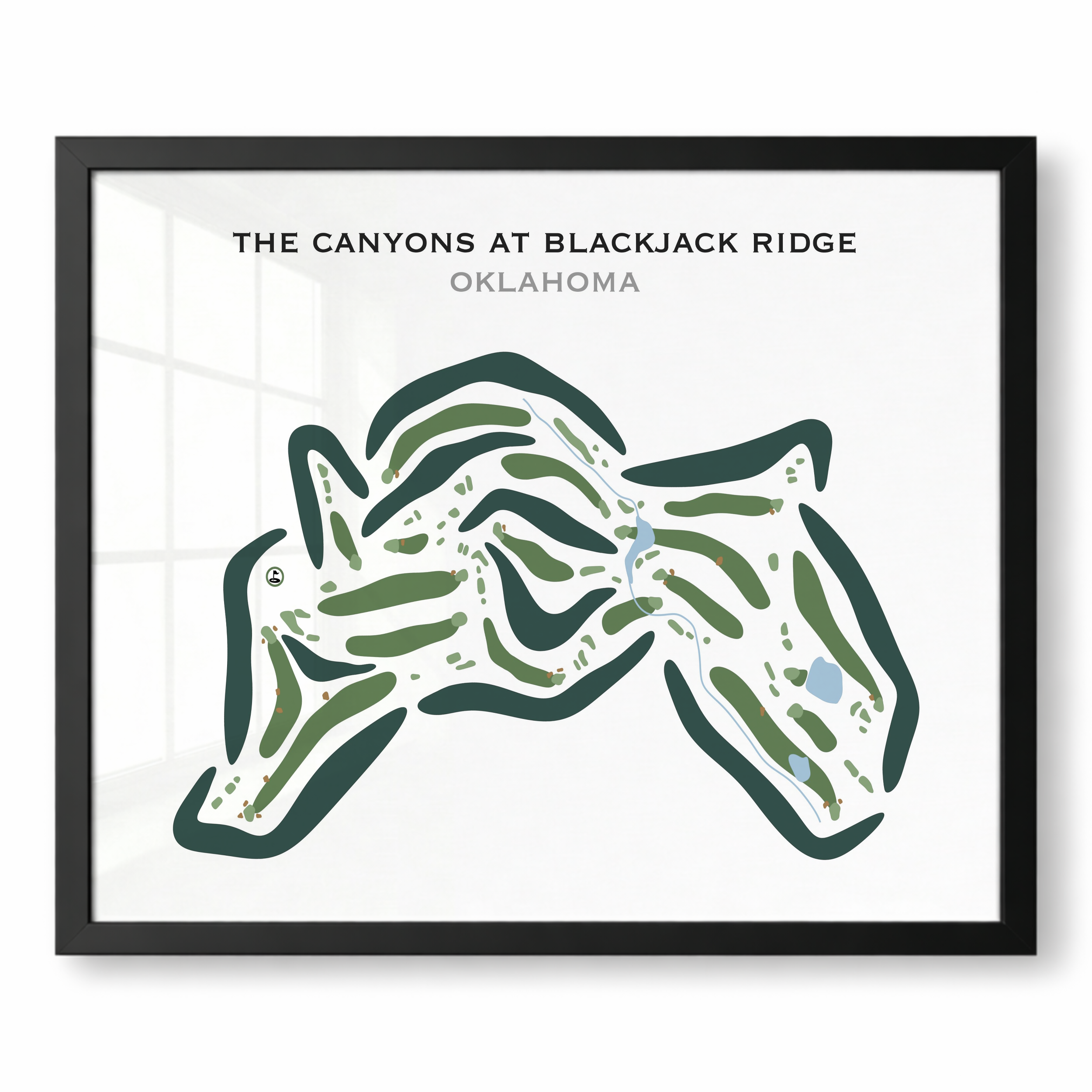The Canyons at Blackjack Ridge, Oklahoma - Printed Golf Courses