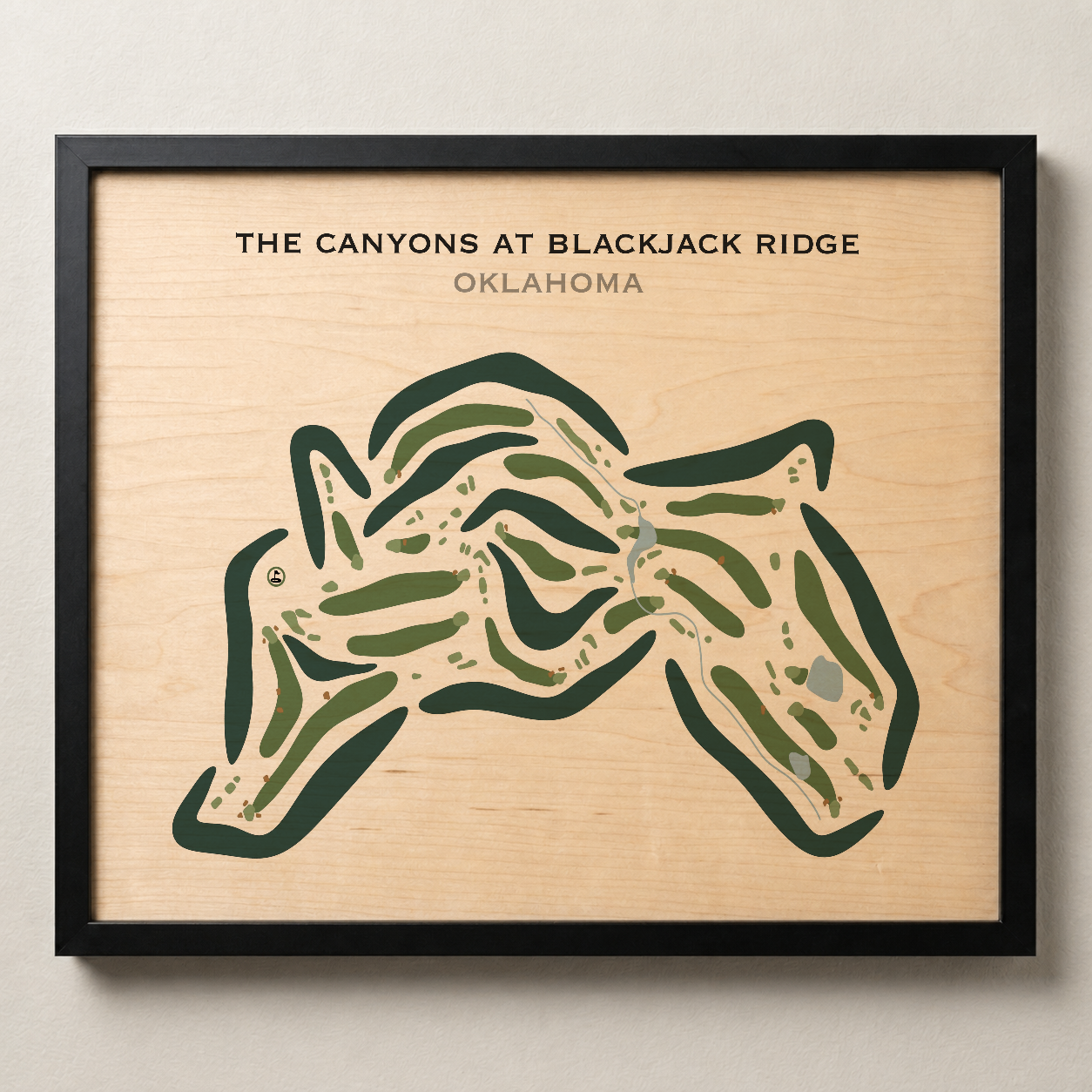 The Canyons at Blackjack Ridge, Oklahoma - Printed Golf Courses