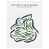 Cape Club of Sharon, Massachusetts - Printed Golf Course