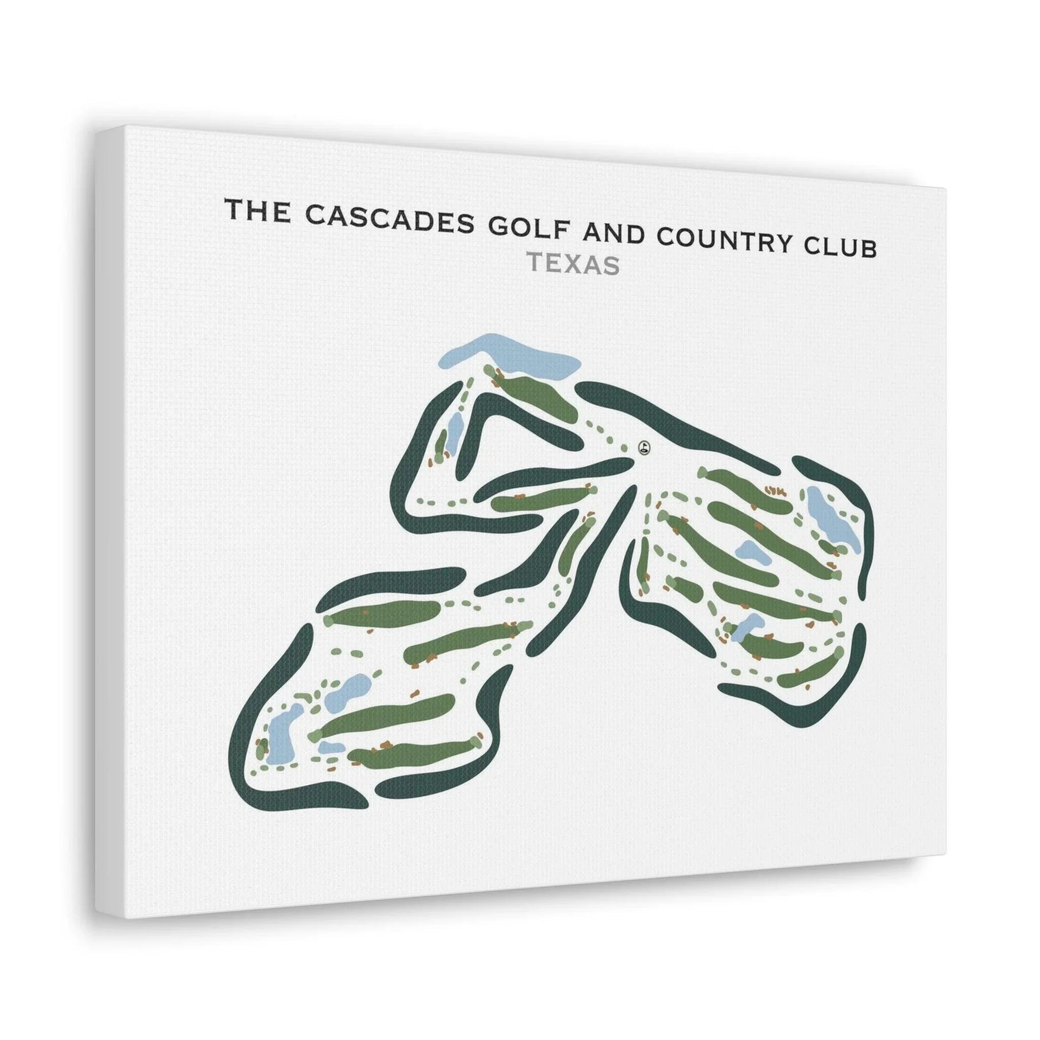 The Cascades Golf & Country Club, Texas - Printed Golf Course