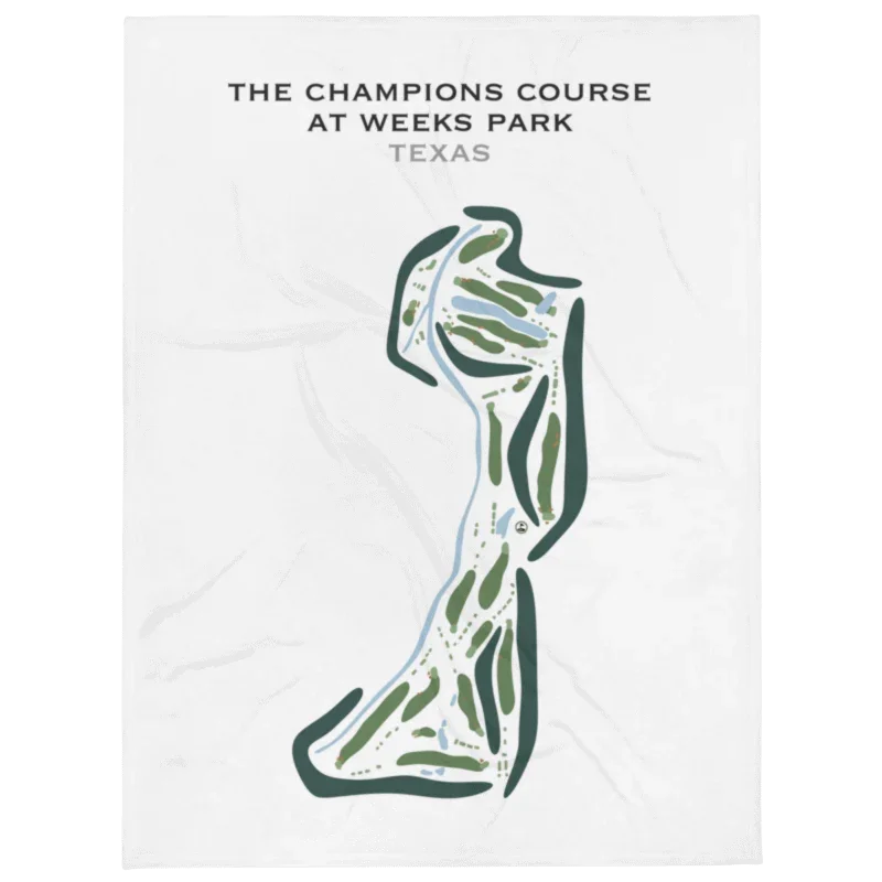 The Champions Course At Weeks Park, Texas - Printed Golf Course