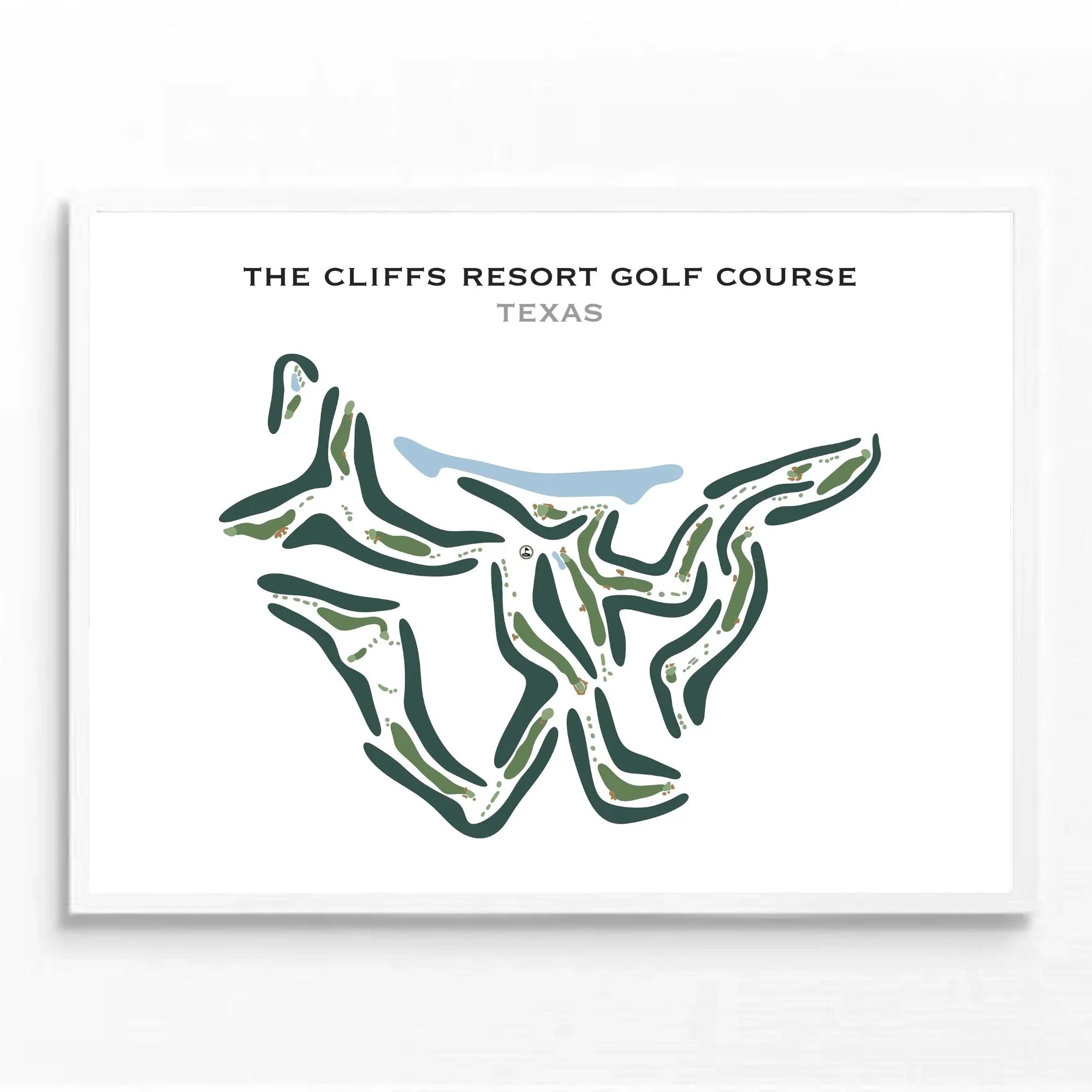 The Cliffs Resort Golf Course, Texas - Printed Golf Course