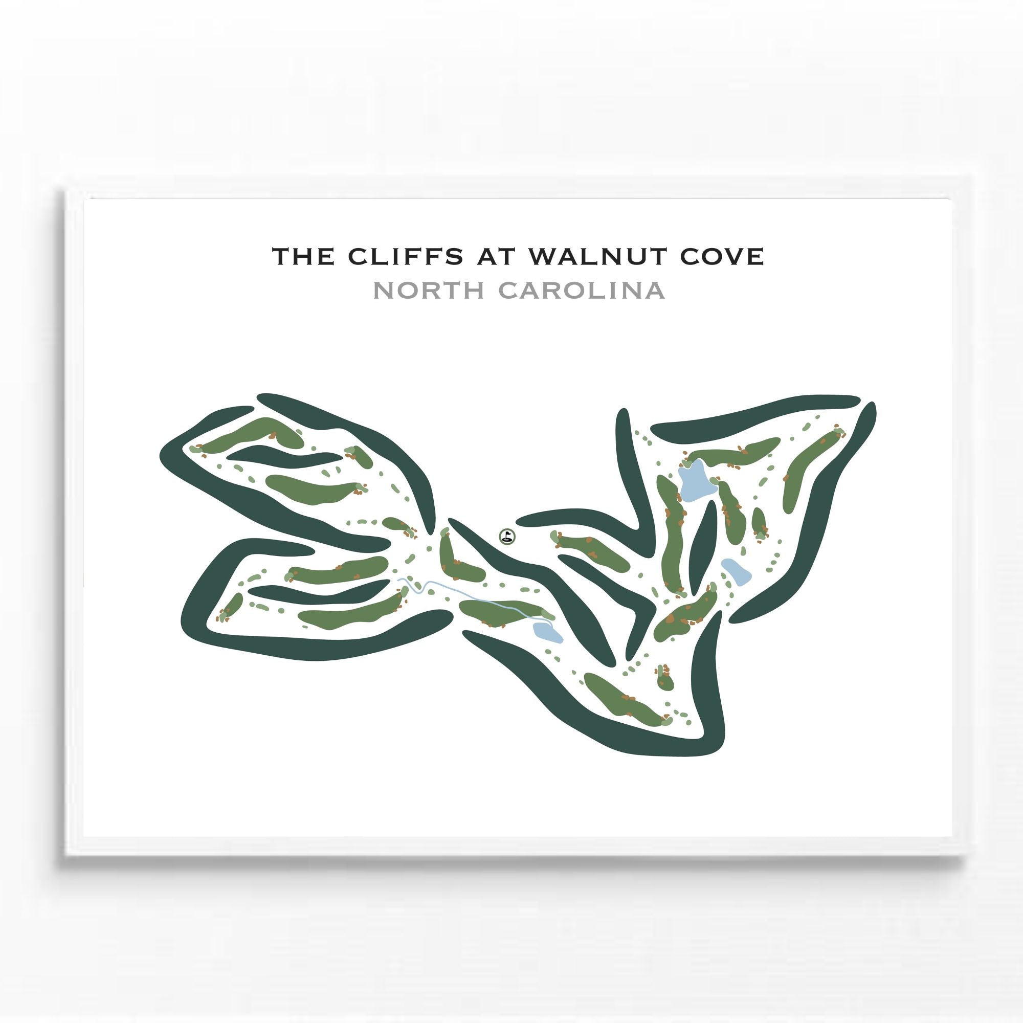 The Cliffs at Walnut Cove, North Carolina - Printed Golf Courses