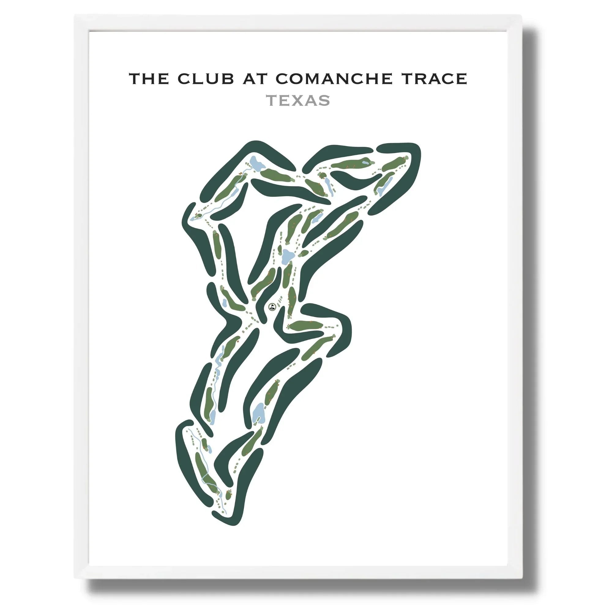 The Club At Comanche Trace, Texas - Printed Golf Course