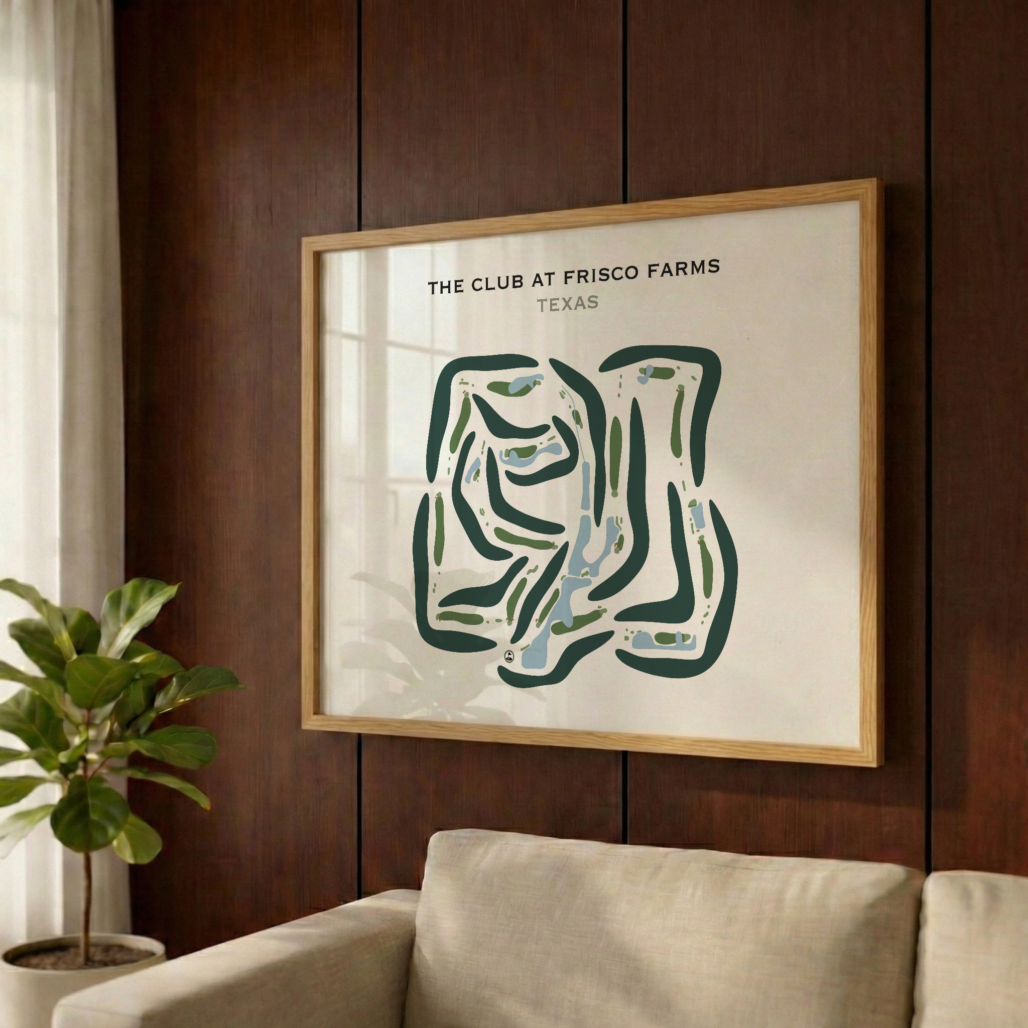 The Club at Frisco Farms, Texas - Printed Golf Courses