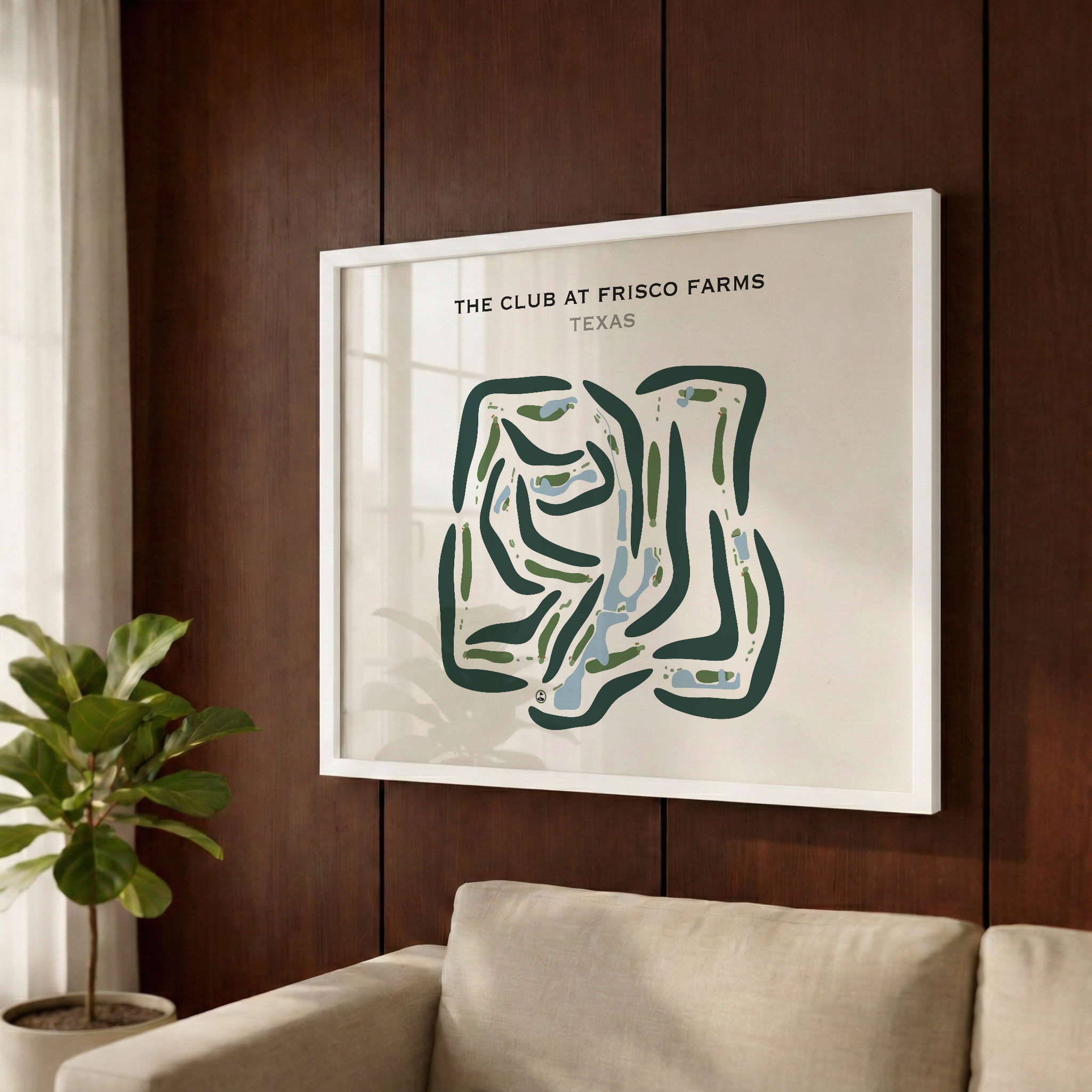 The Club at Frisco Farms, Texas - Printed Golf Courses