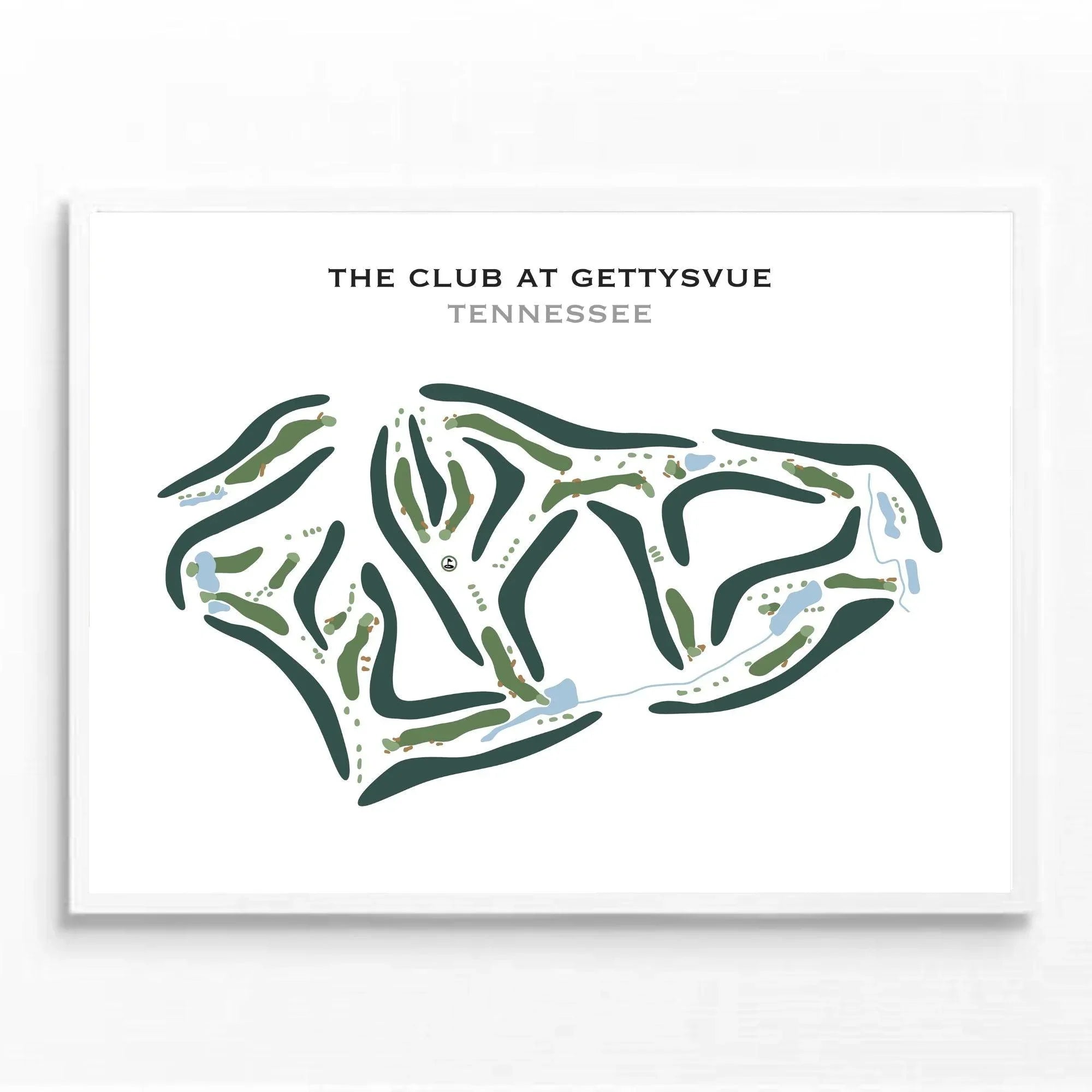 The Club at Gettysvue, Tennessee - Printed Golf Course