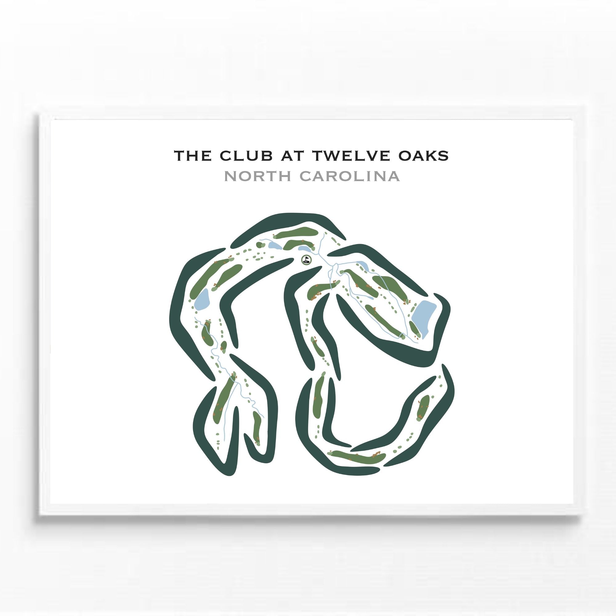 The Club at Twelve Oaks, North Carolina - Printed Golf Courses