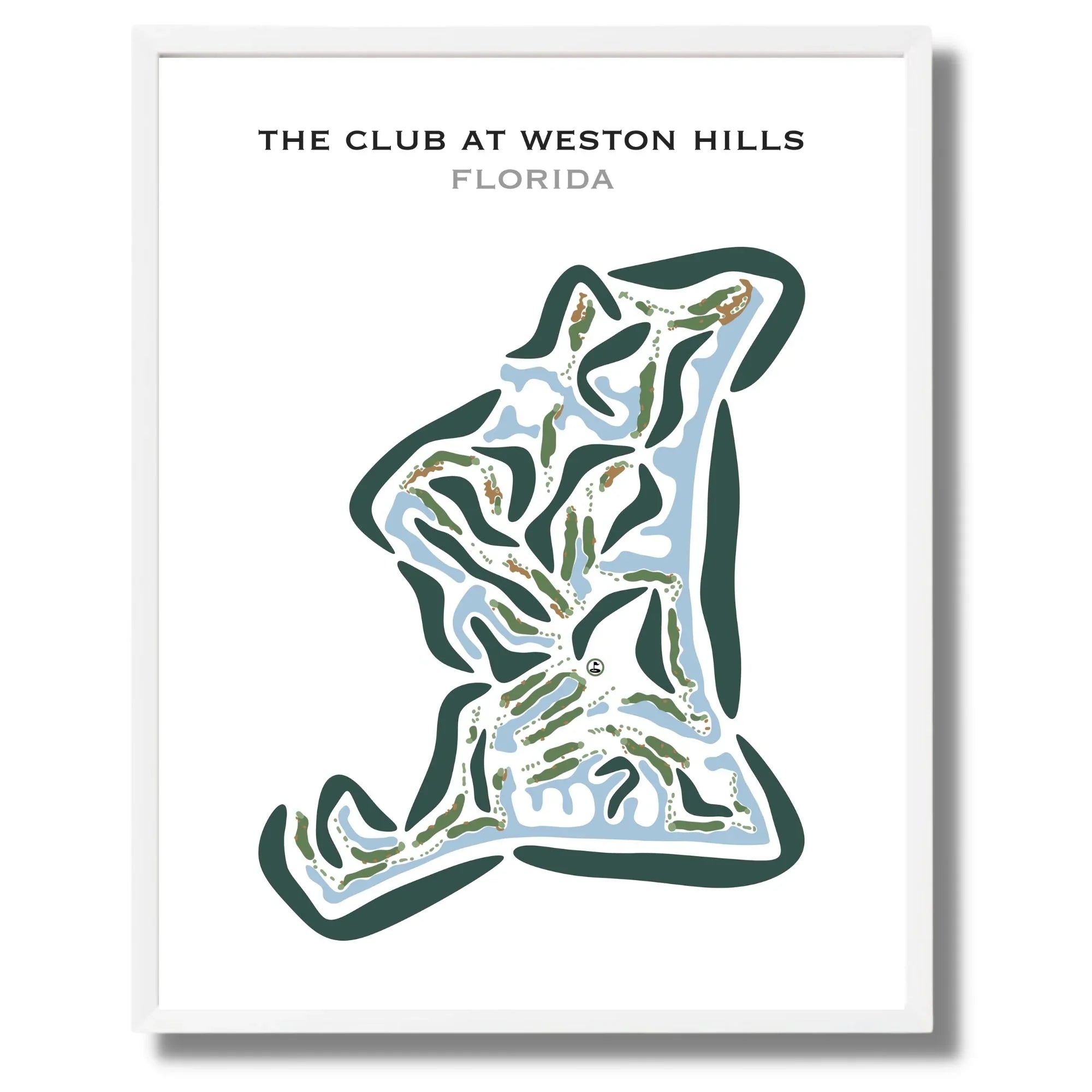The Club at Weston Hills, Florida - Printed Golf Course