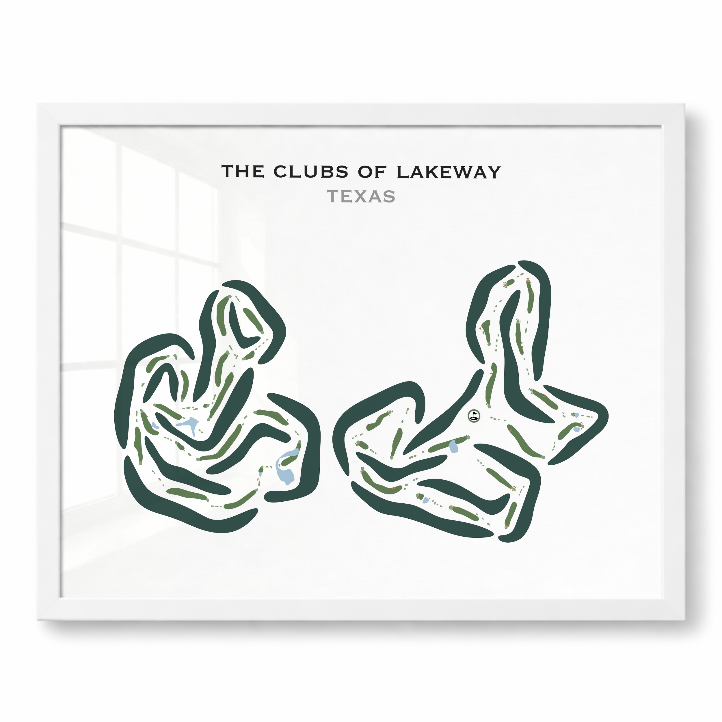 The Clubs of Lakeway, Texas - Printed Golf Courses