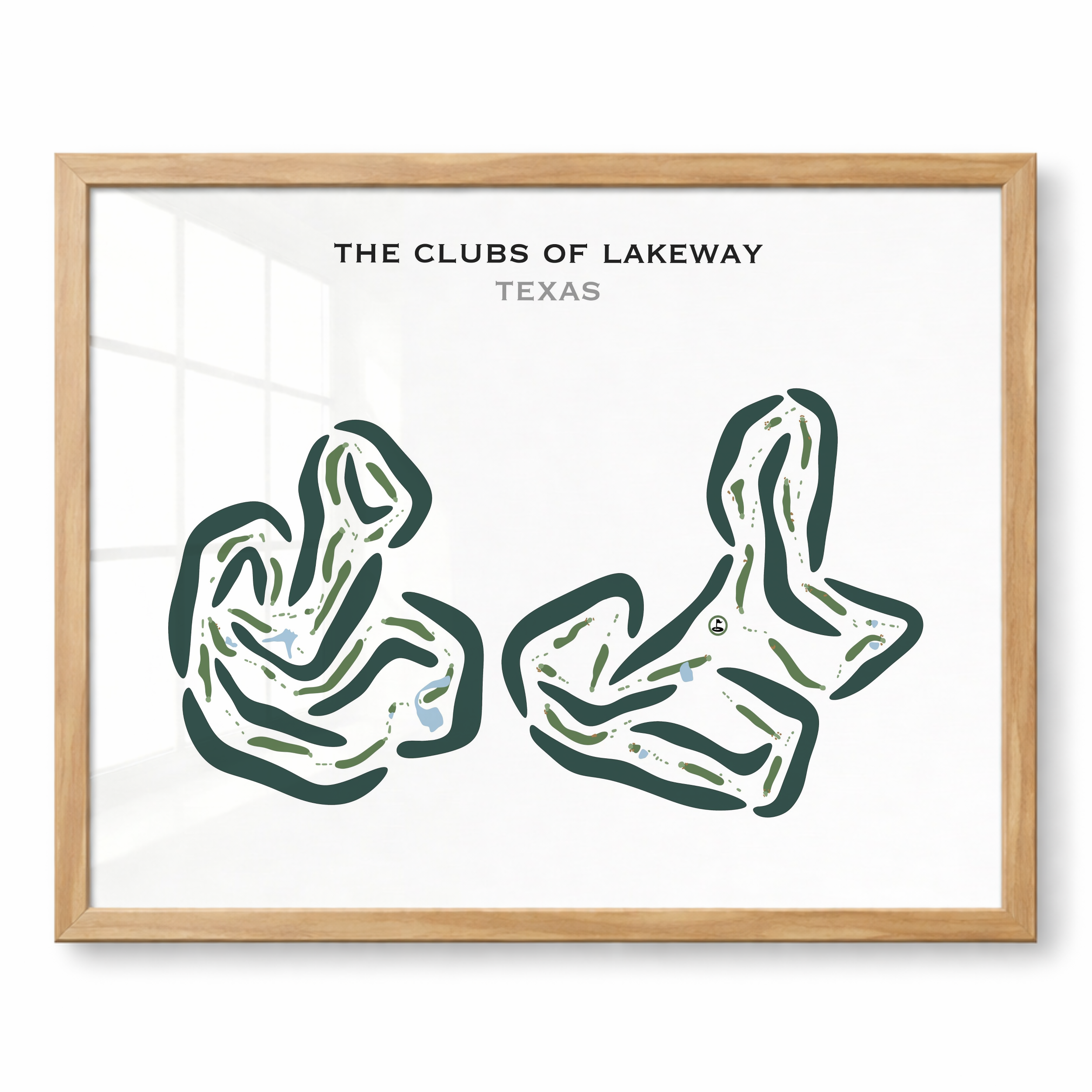 The Clubs of Lakeway, Texas - Printed Golf Courses