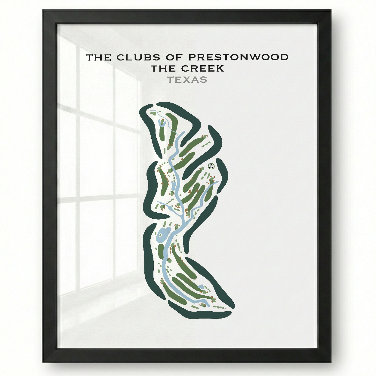 The Clubs of Prestonwood - The Creek, Texas - Printed Golf Courses