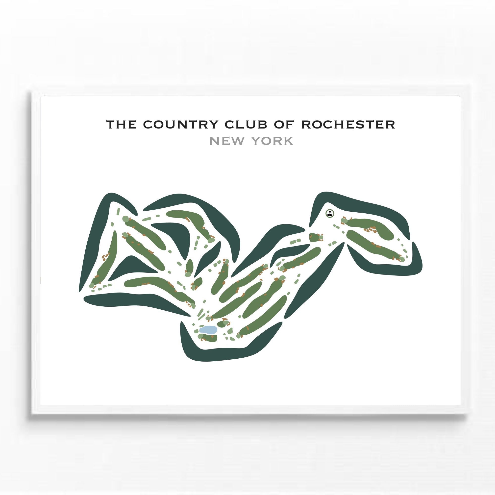 Country Club Of Rochester, New York - Printed Golf Courses