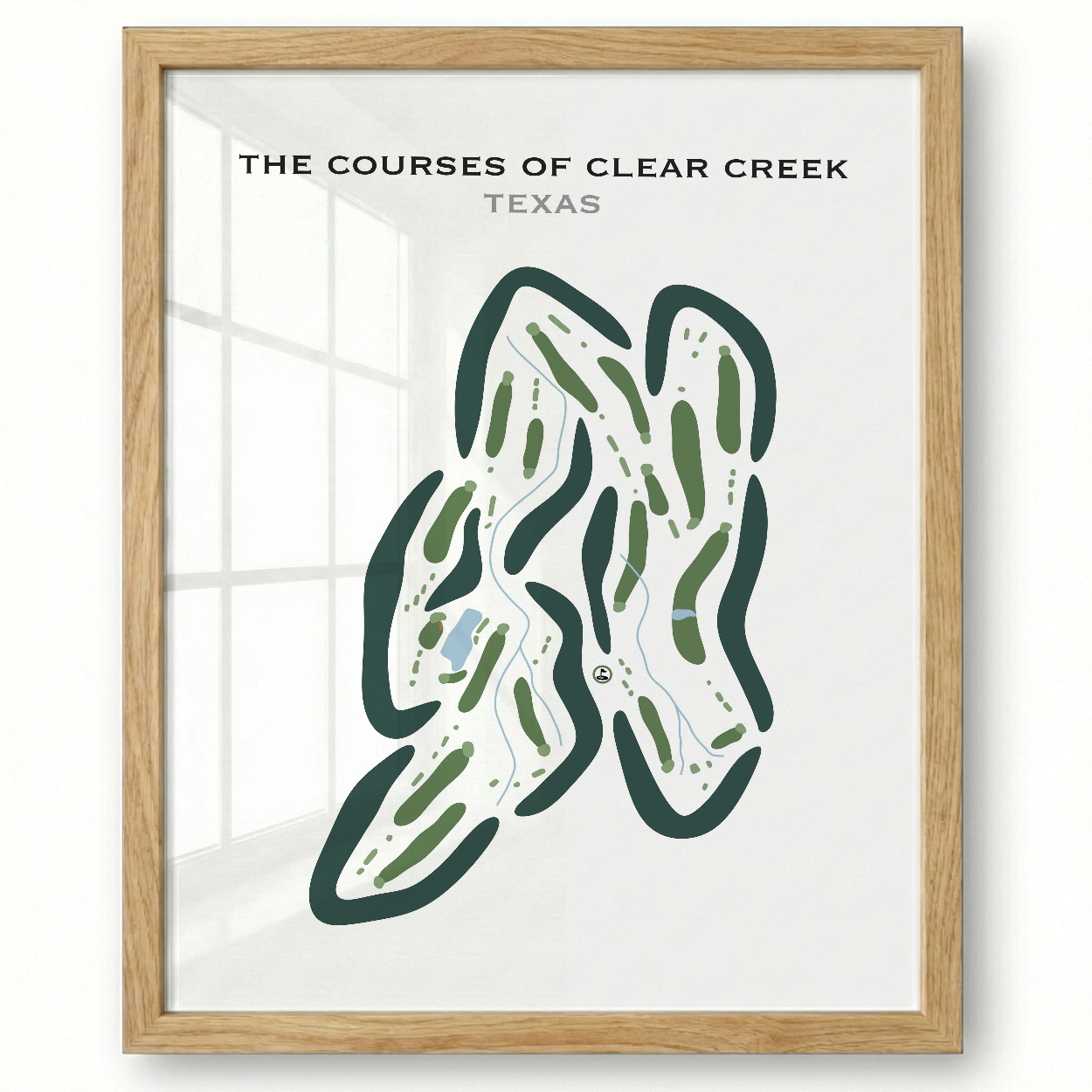 The Courses of Clear Creek, Texas - Printed Golf Courses