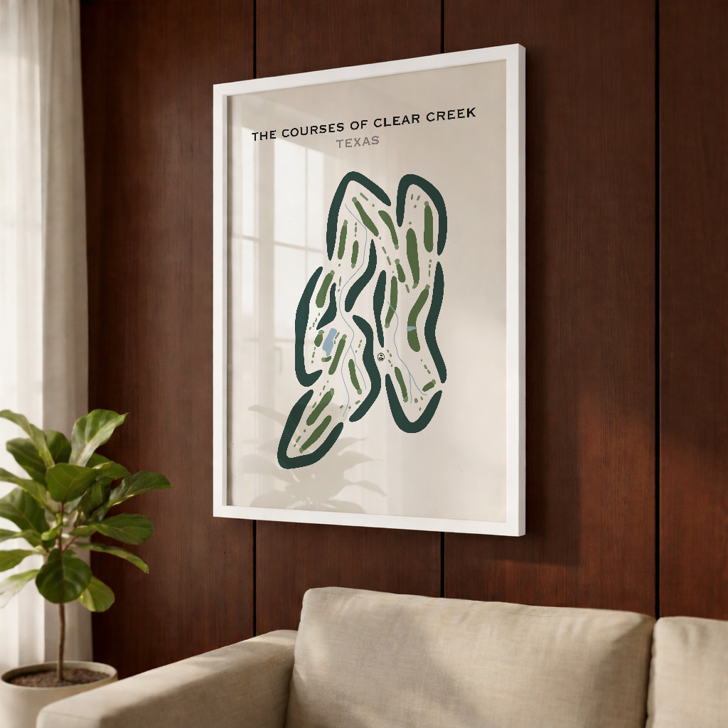 The Courses of Clear Creek, Texas - Printed Golf Courses