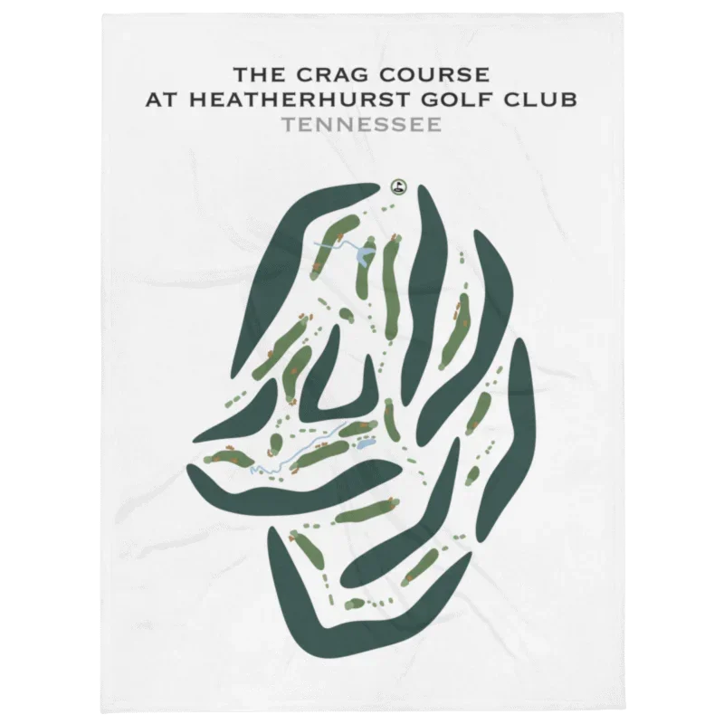 The Crag Course at Heatherhurst Golf Club, Fairfield Glade, Tennessee - Printed Golf Courses