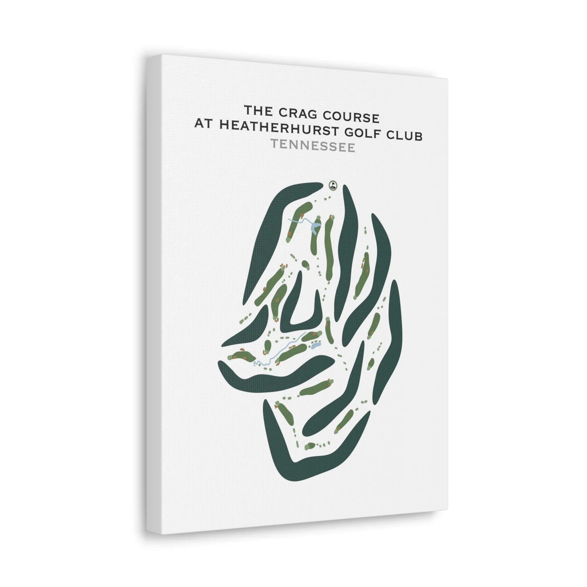 The Crag Course at Heatherhurst Golf Club, Fairfield Glade, Tennessee - Printed Golf Courses