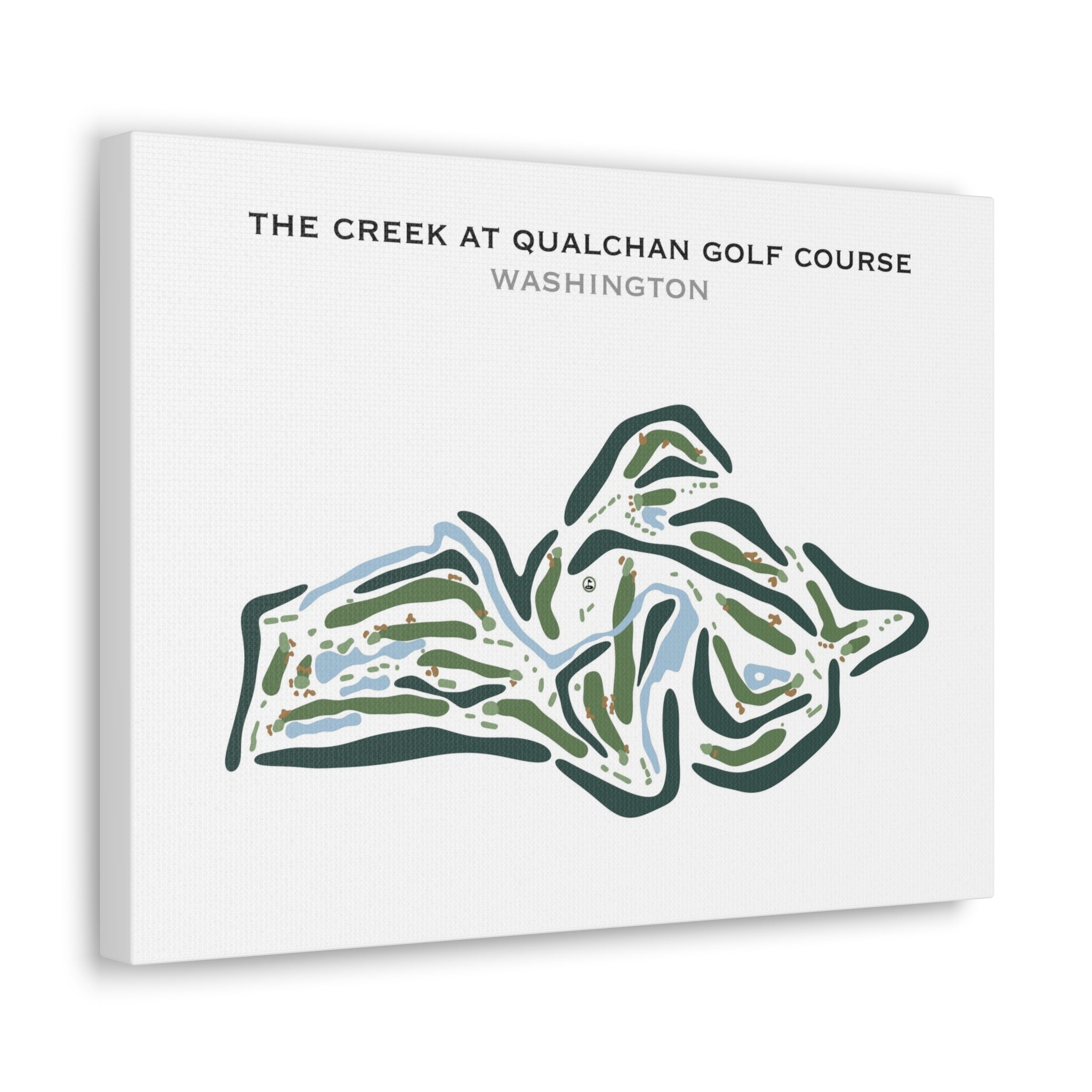The Creek at Qualchan Golf Course, Washington - Printed Golf Courses