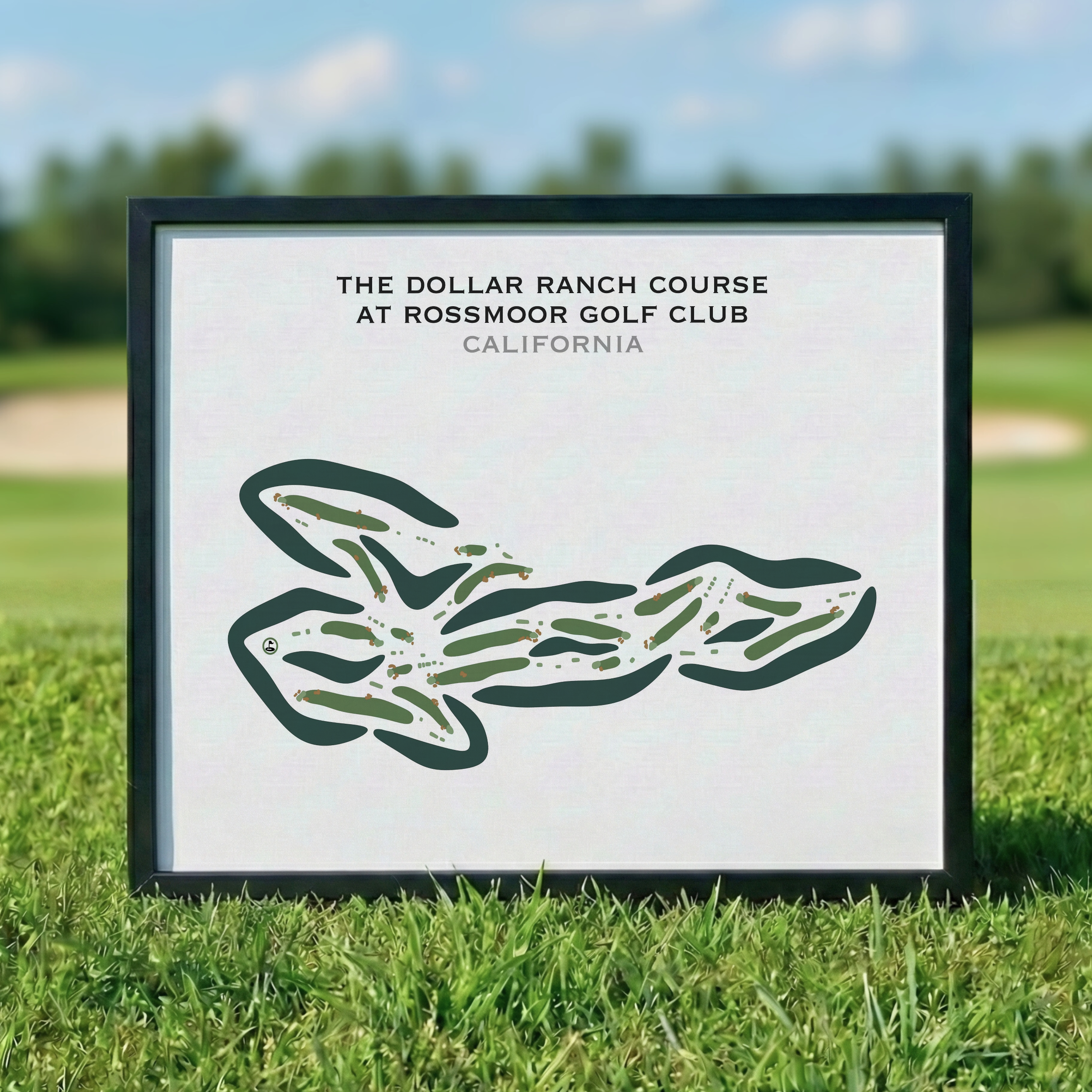The Dollar Ranch Golf Course at Rossmoor Golf Club, California - Printed Golf Courses