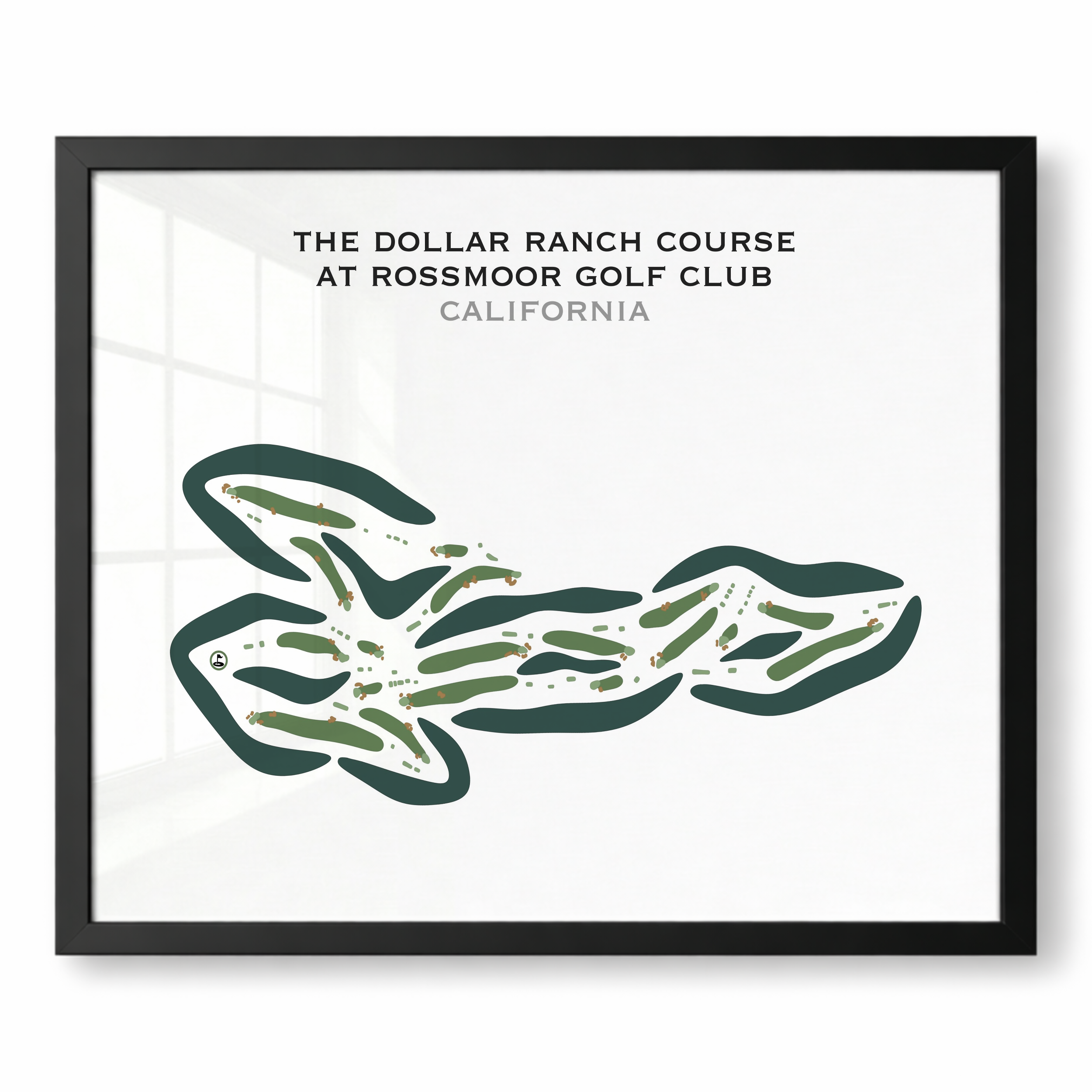 The Dollar Ranch Golf Course at Rossmoor Golf Club, California - Printed Golf Courses