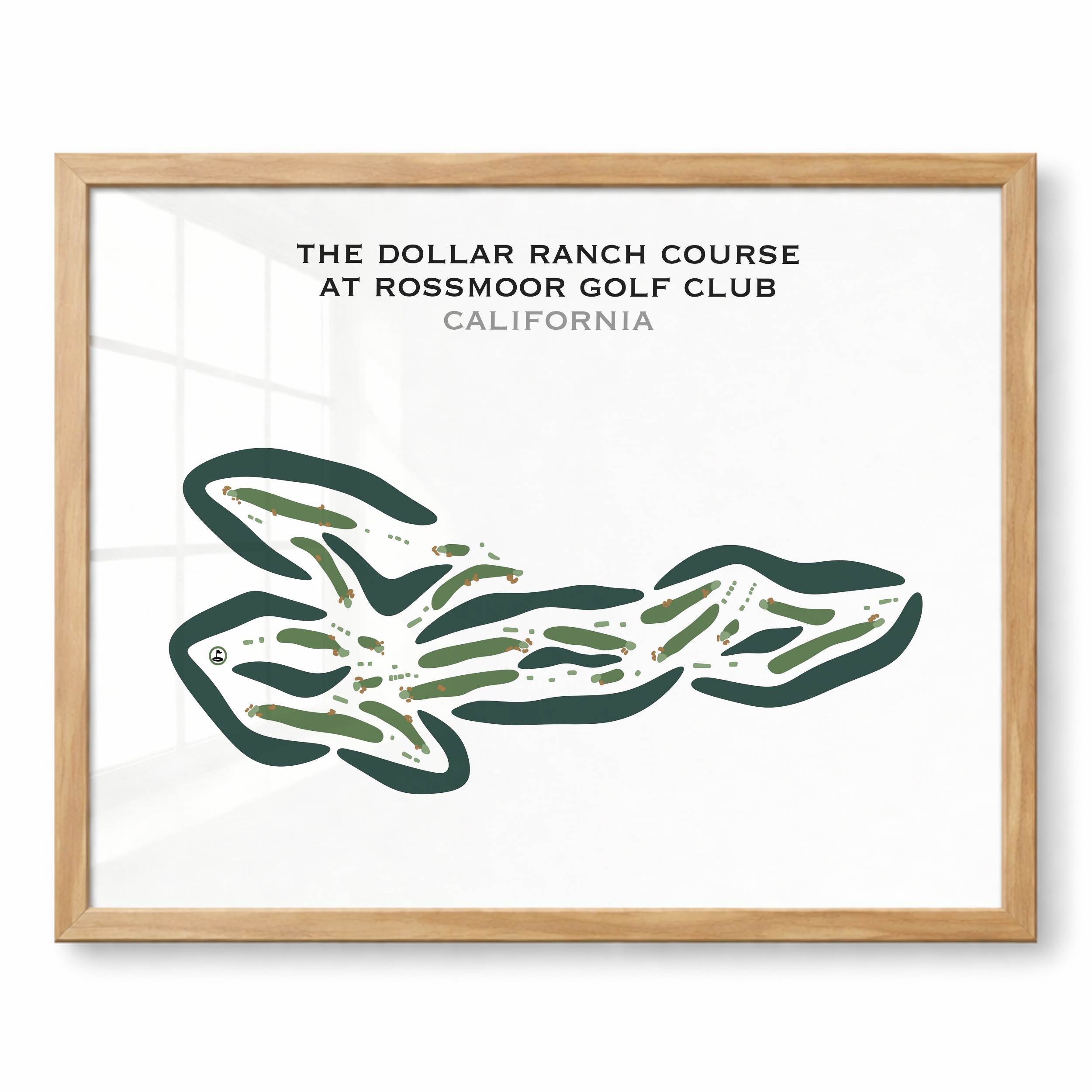 The Dollar Ranch Golf Course at Rossmoor Golf Club, California - Printed Golf Courses