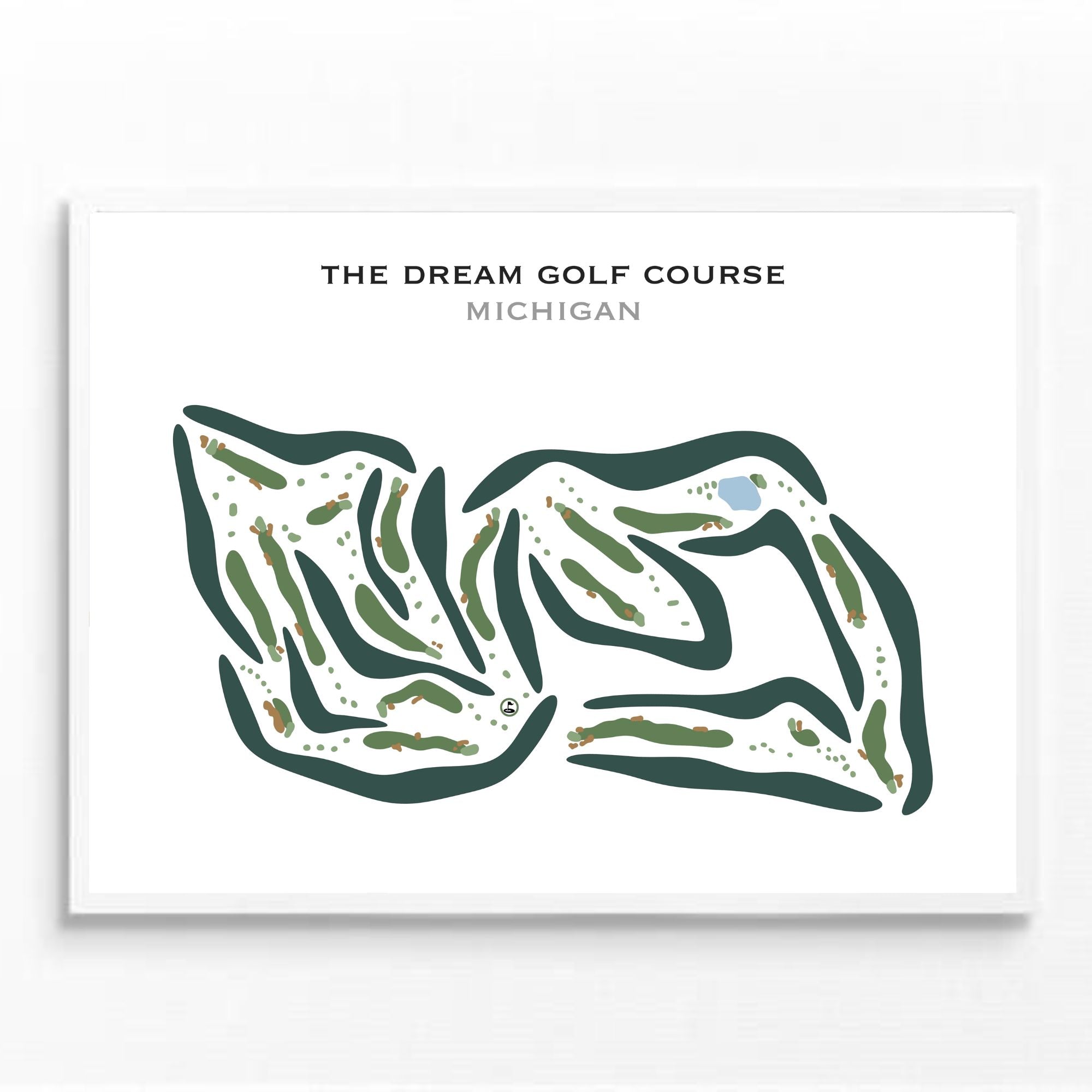 The Dream Golf Course, Michigan - Printed Golf Courses