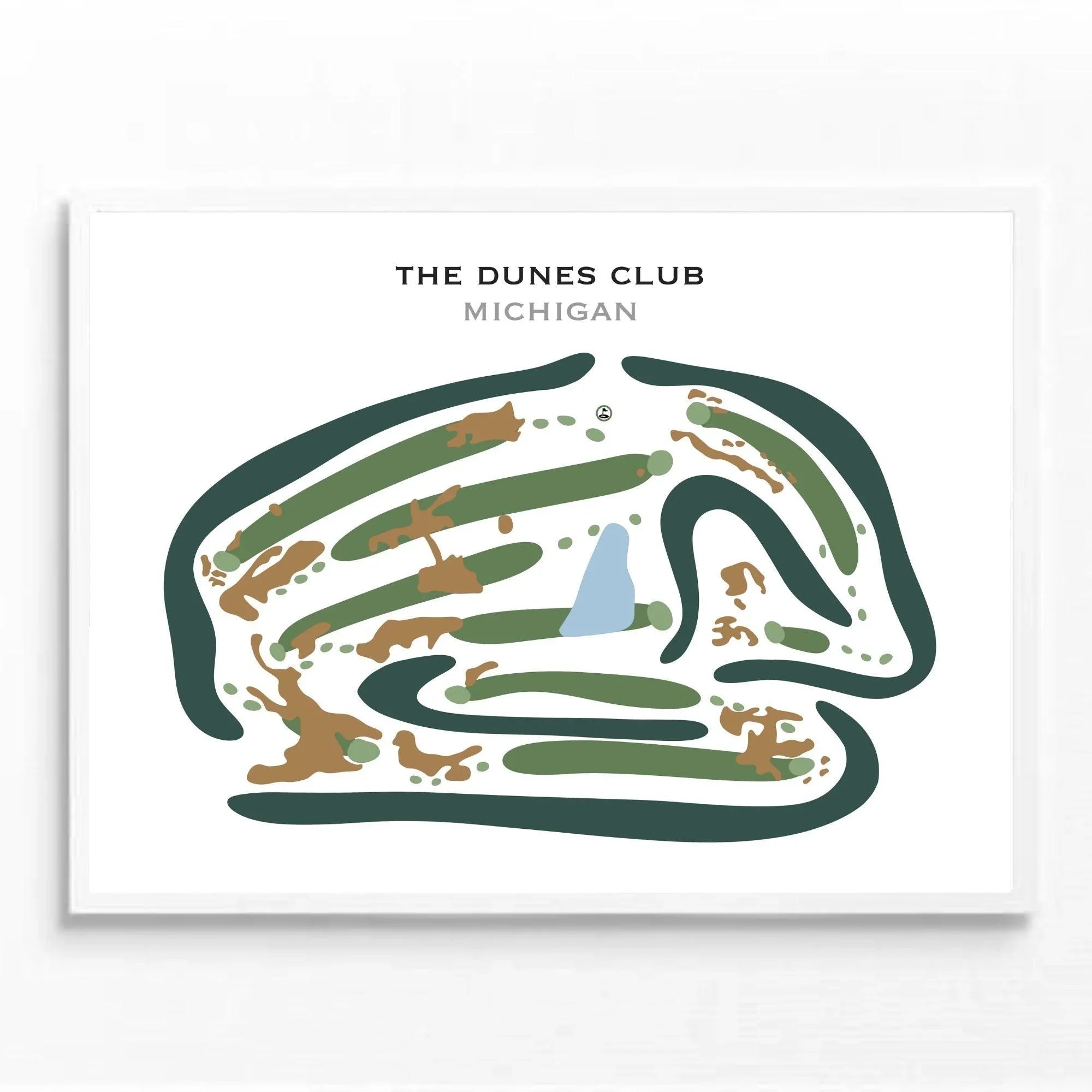 The Dunes Club, Michigan - Printed Golf Courses