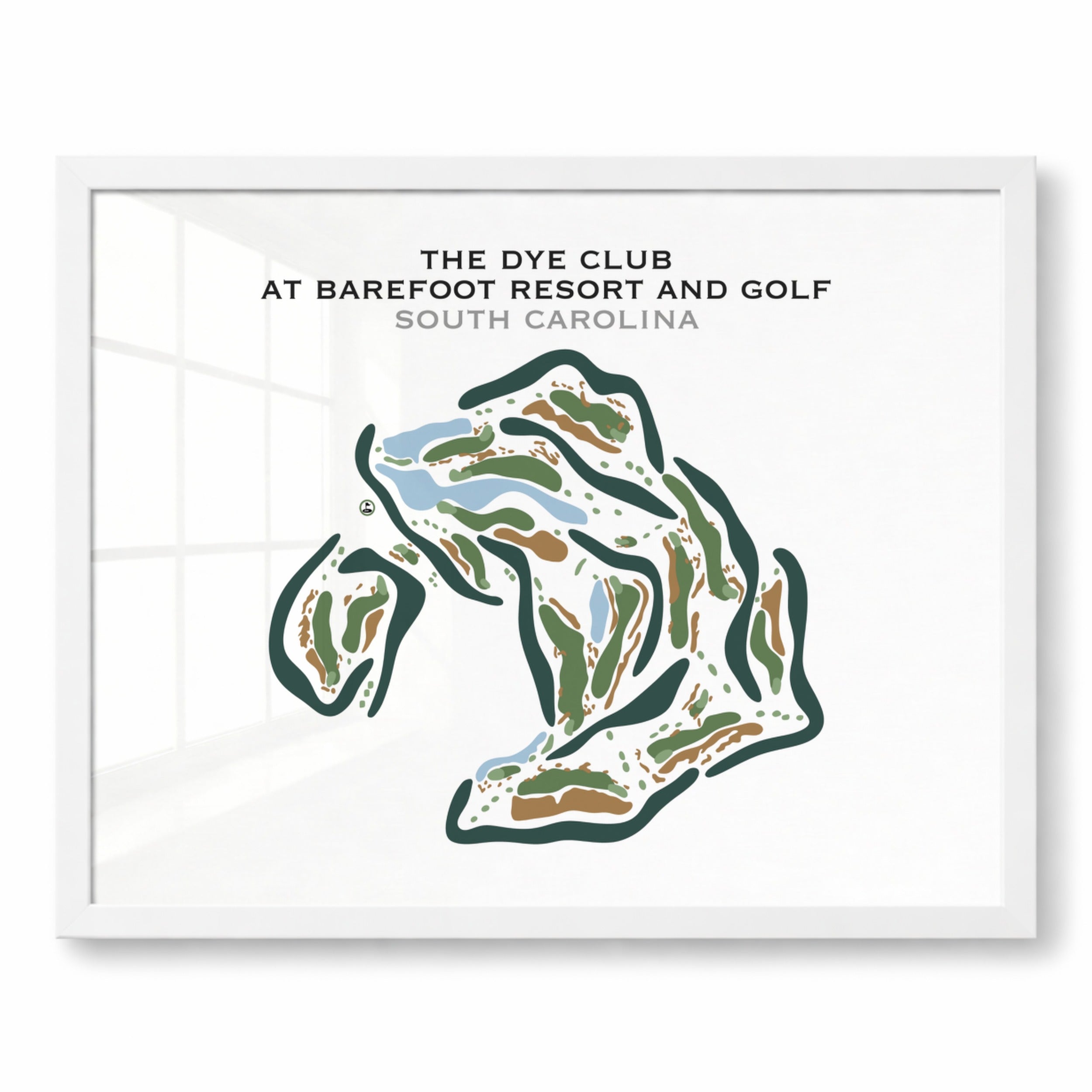 The Dye Club At Barefoot Resort, South Carolina - Printed Golf Courses