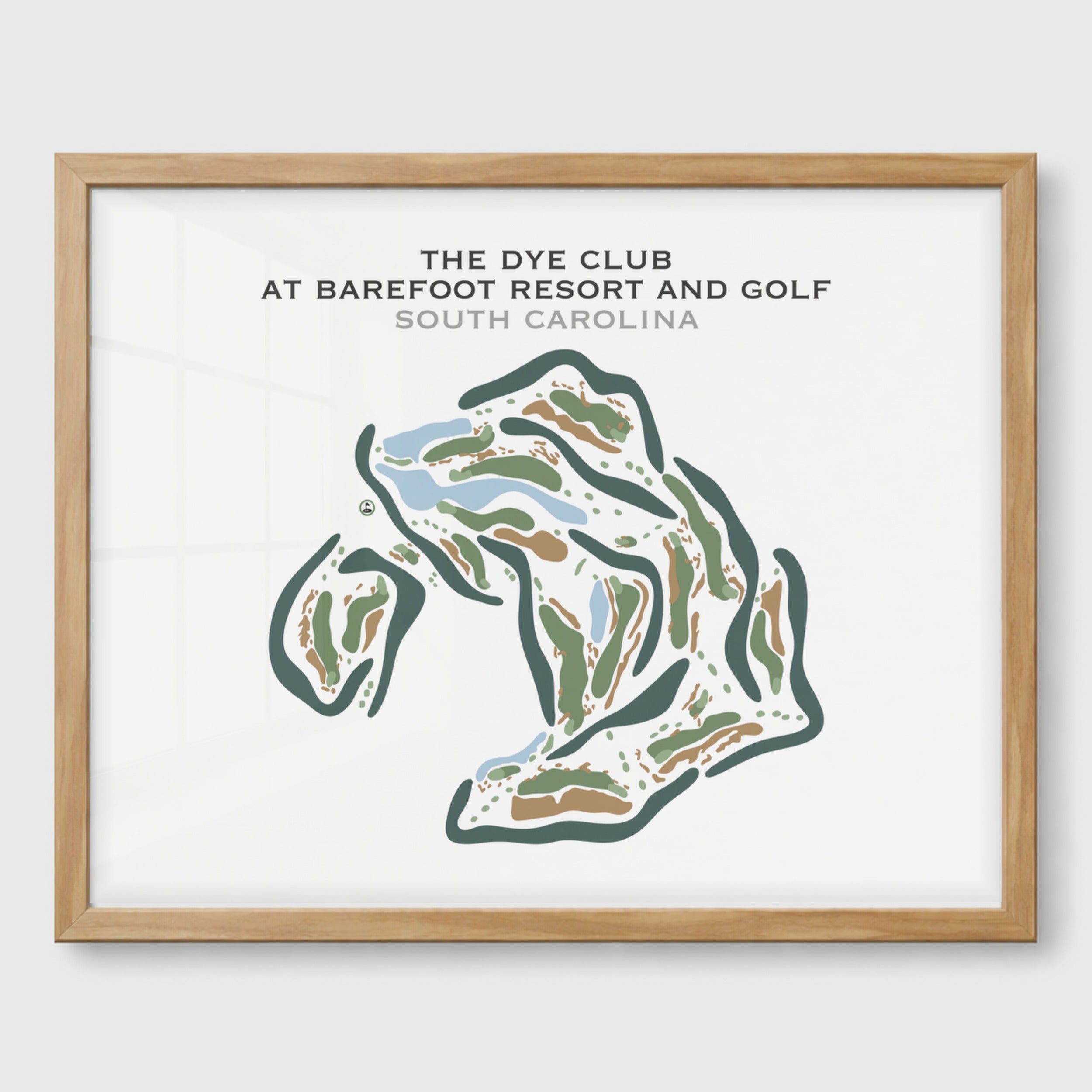 The Dye Club At Barefoot Resort, South Carolina - Printed Golf Courses