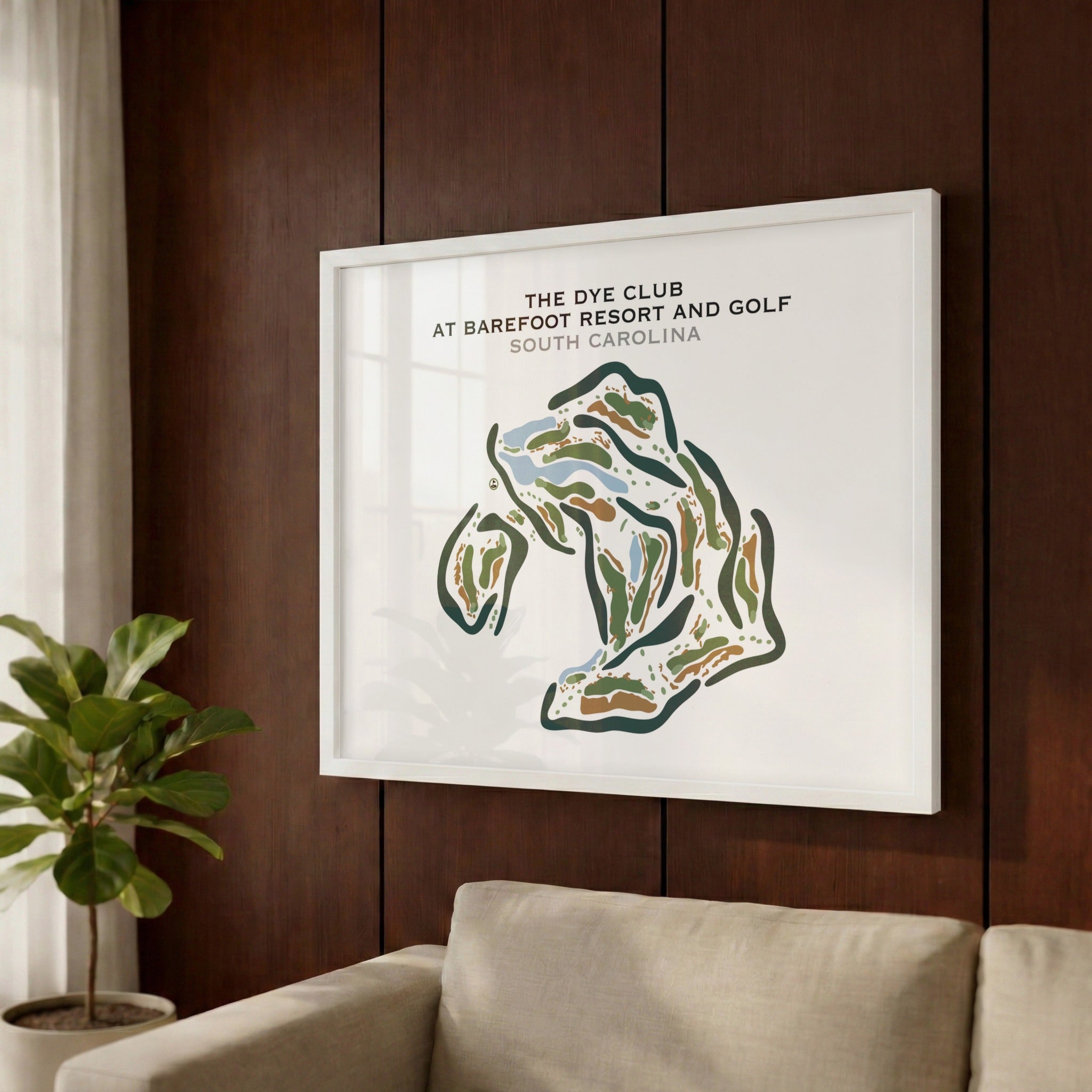 The Dye Club At Barefoot Resort, South Carolina - Printed Golf Courses