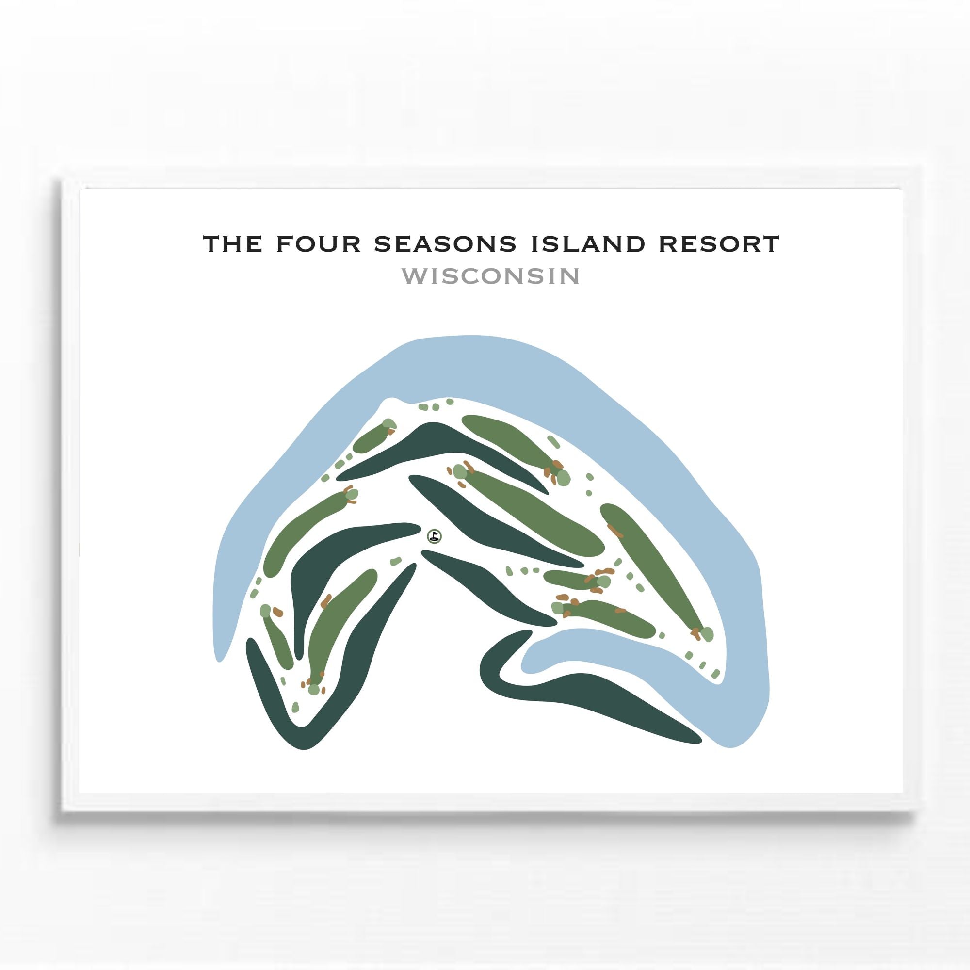 Four Seasons Island Resort, Wisconsin - Printed Golf Courses