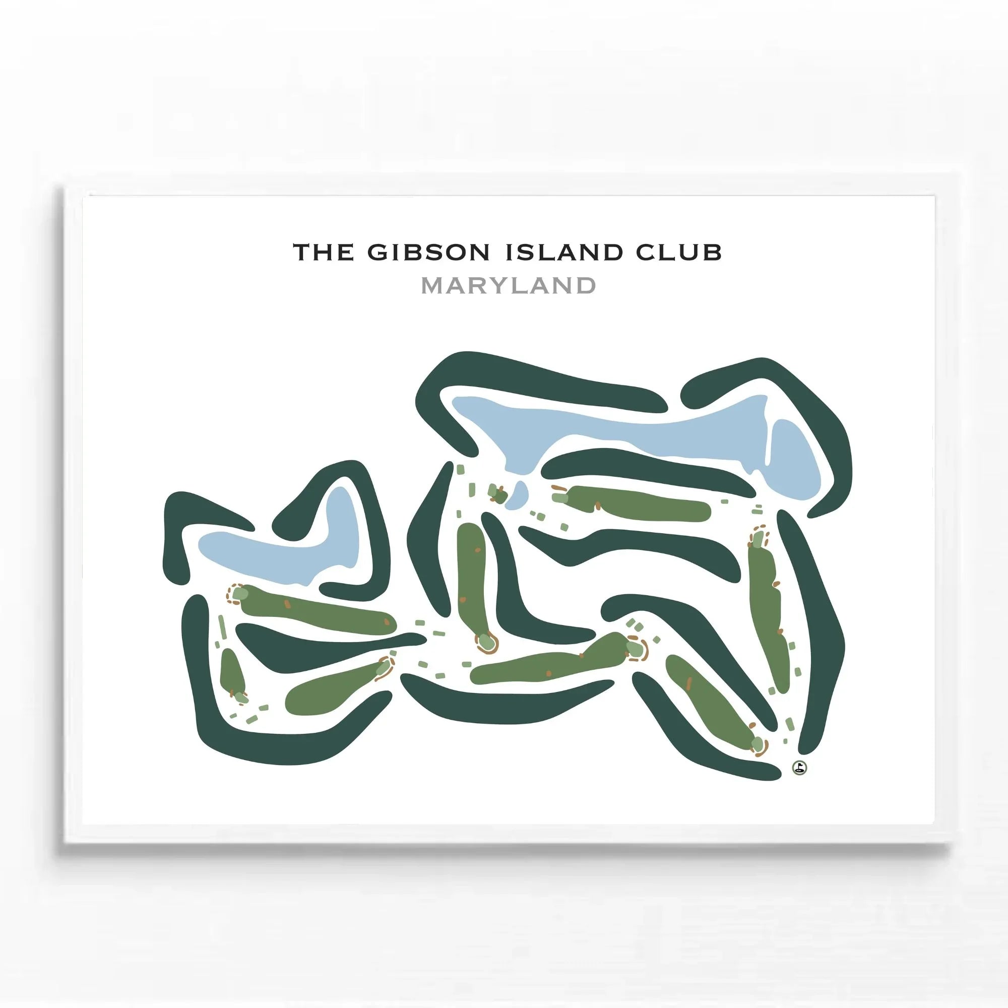 The Gibson Island Club, Maryland - Printed Golf Courses