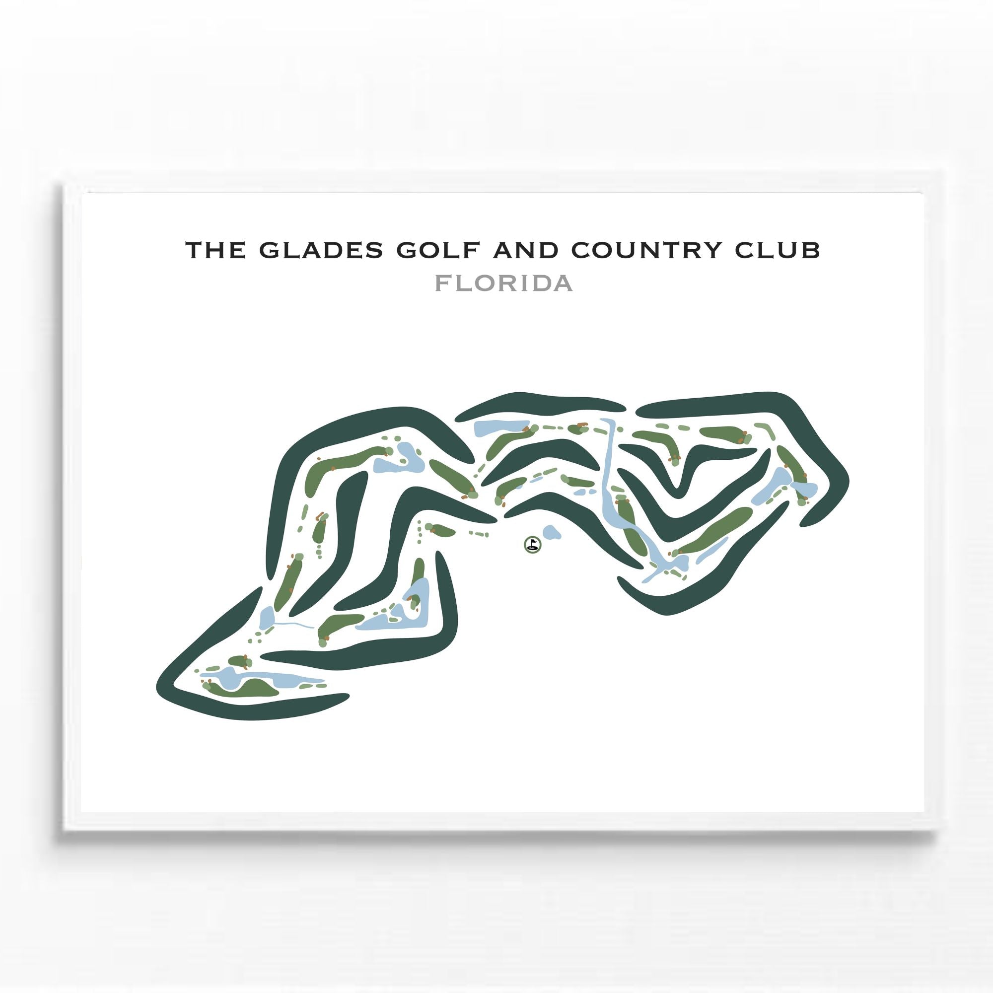 The Glades Golf & Country Club, Florida - Printed Golf Courses