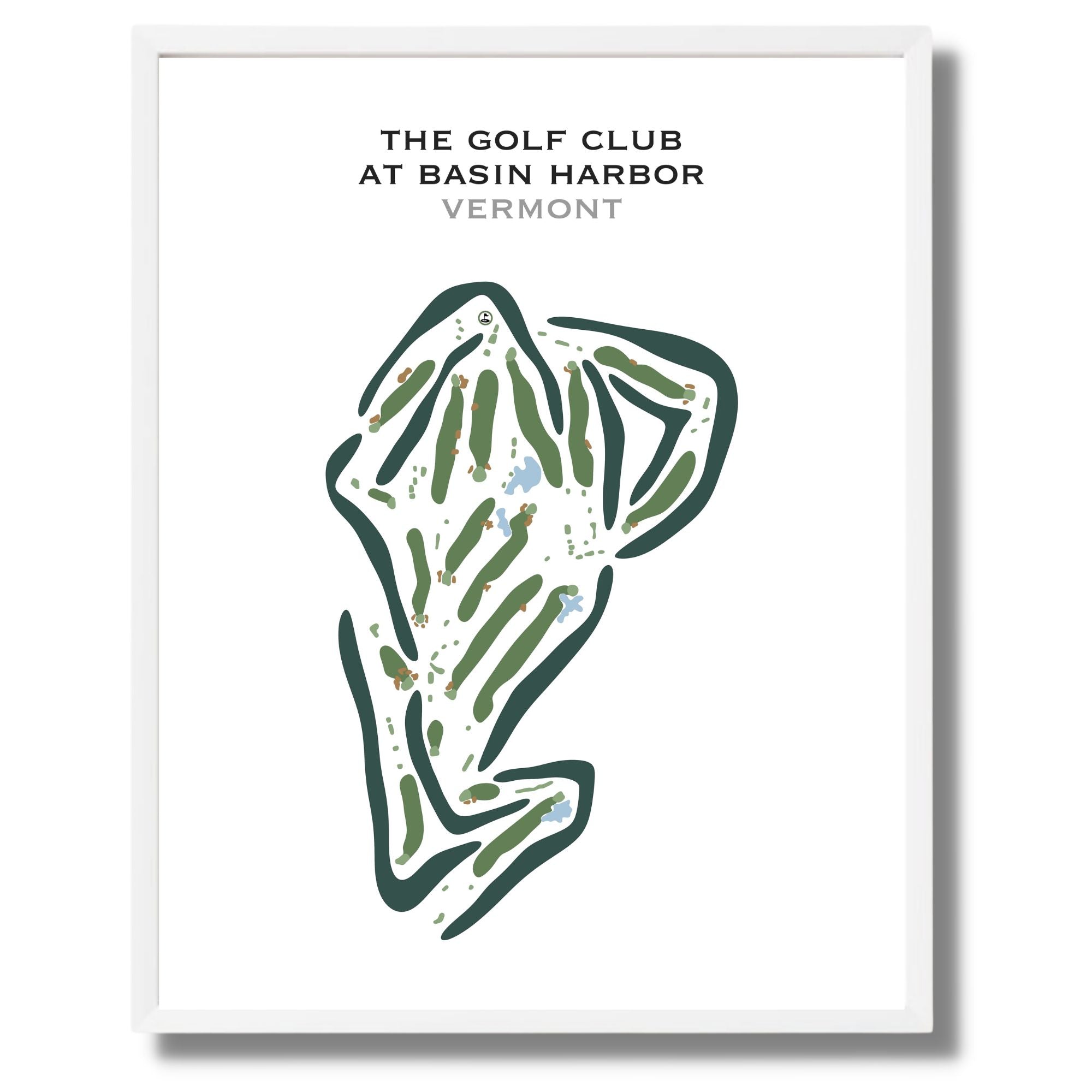 The Golf Club at Basin Harbor, Vermont - Printed Golf Courses