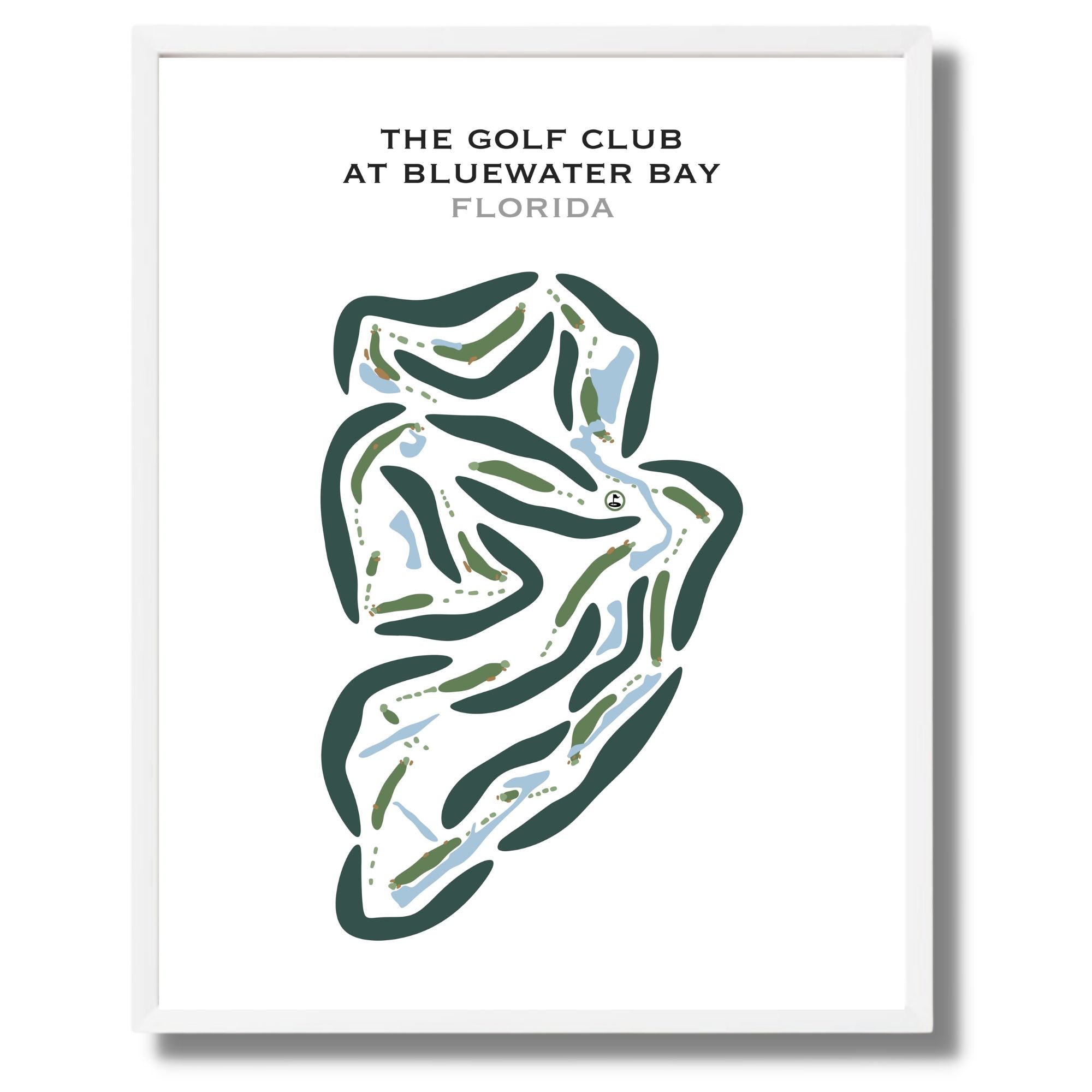 The Golf Club at Bluewater Bay, Florida - Printed Golf Courses
