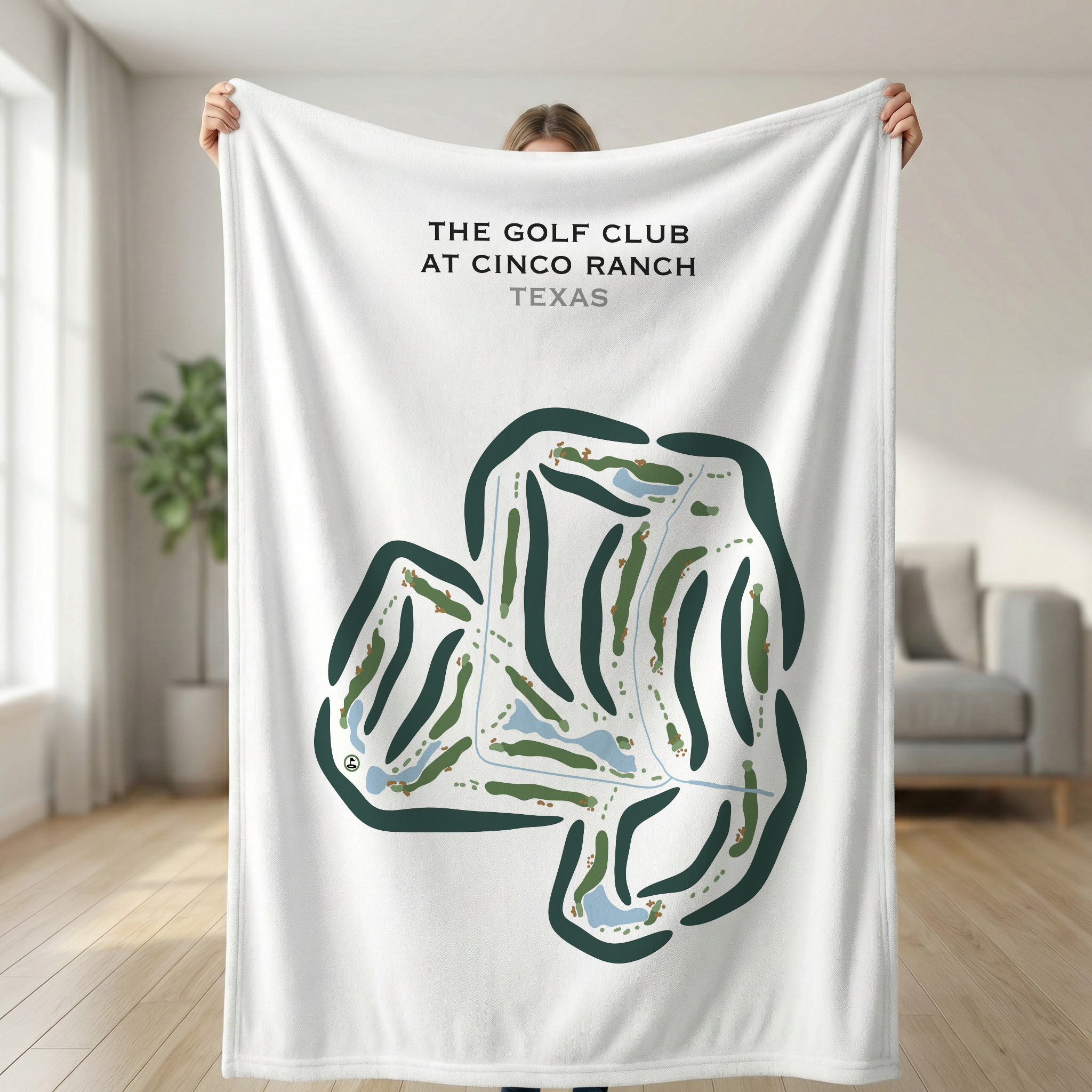 The Golf Club at Cinco Ranch, Texas - Printed Golf Course