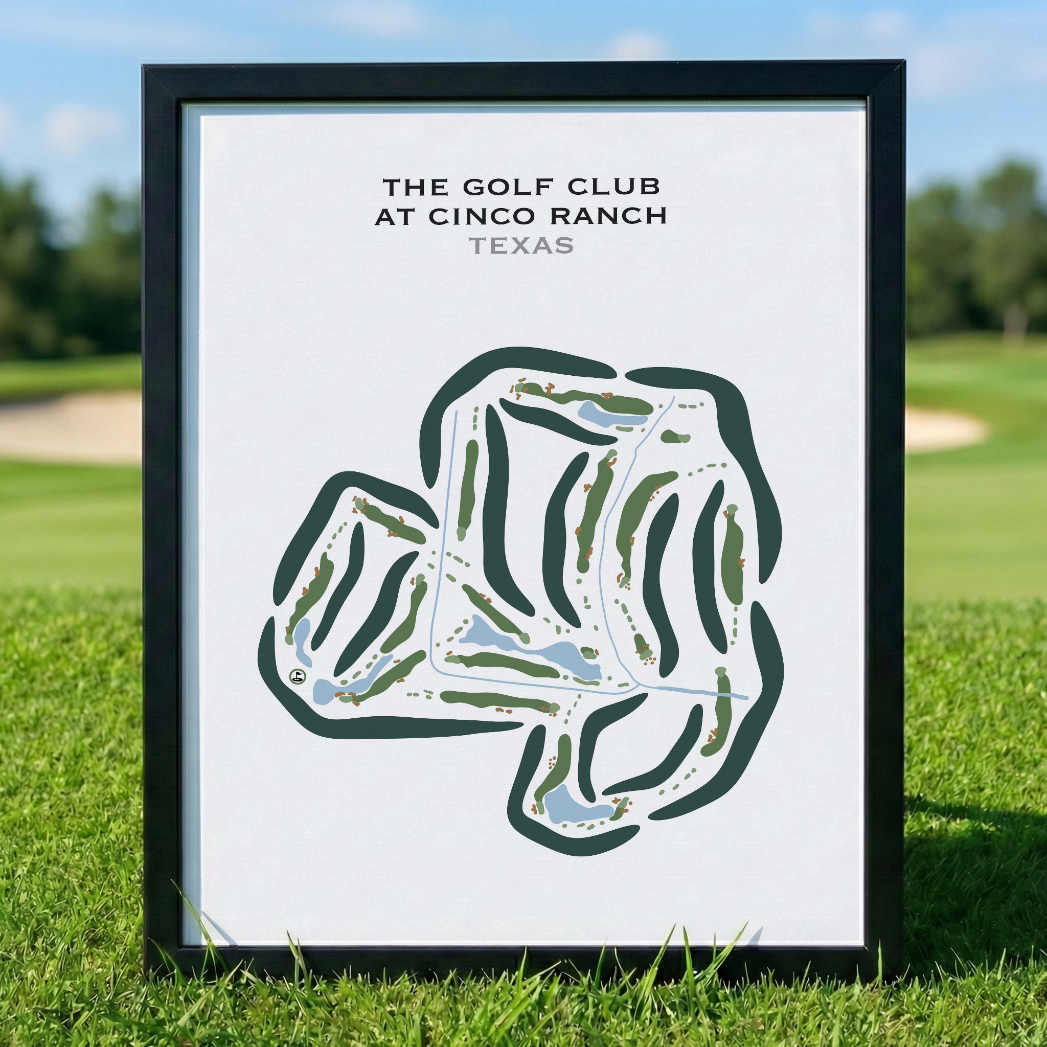 The Golf Club at Cinco Ranch, Texas - Printed Golf Course