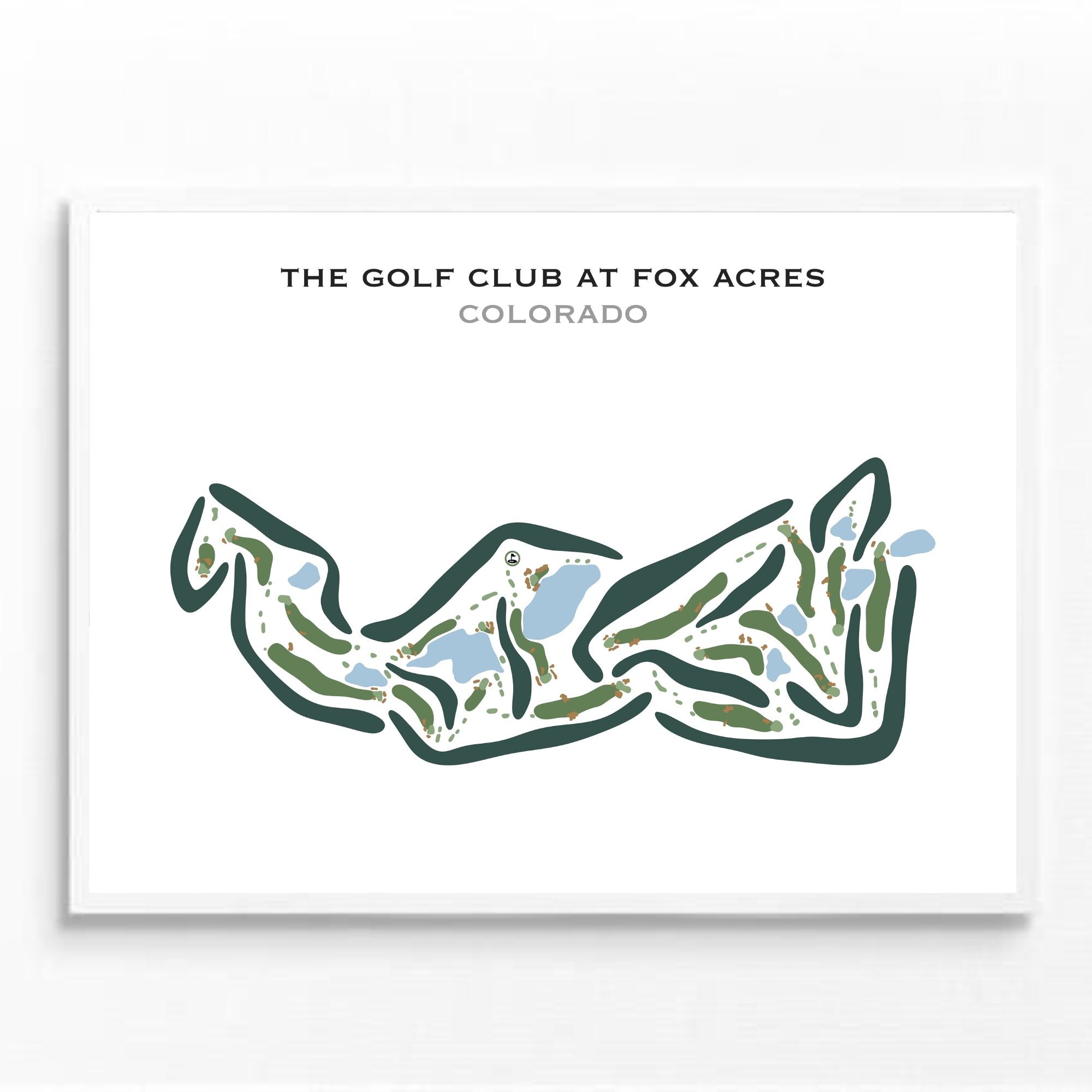 The Golf Club At Fox Acres, Colorado - Printed Golf Courses
