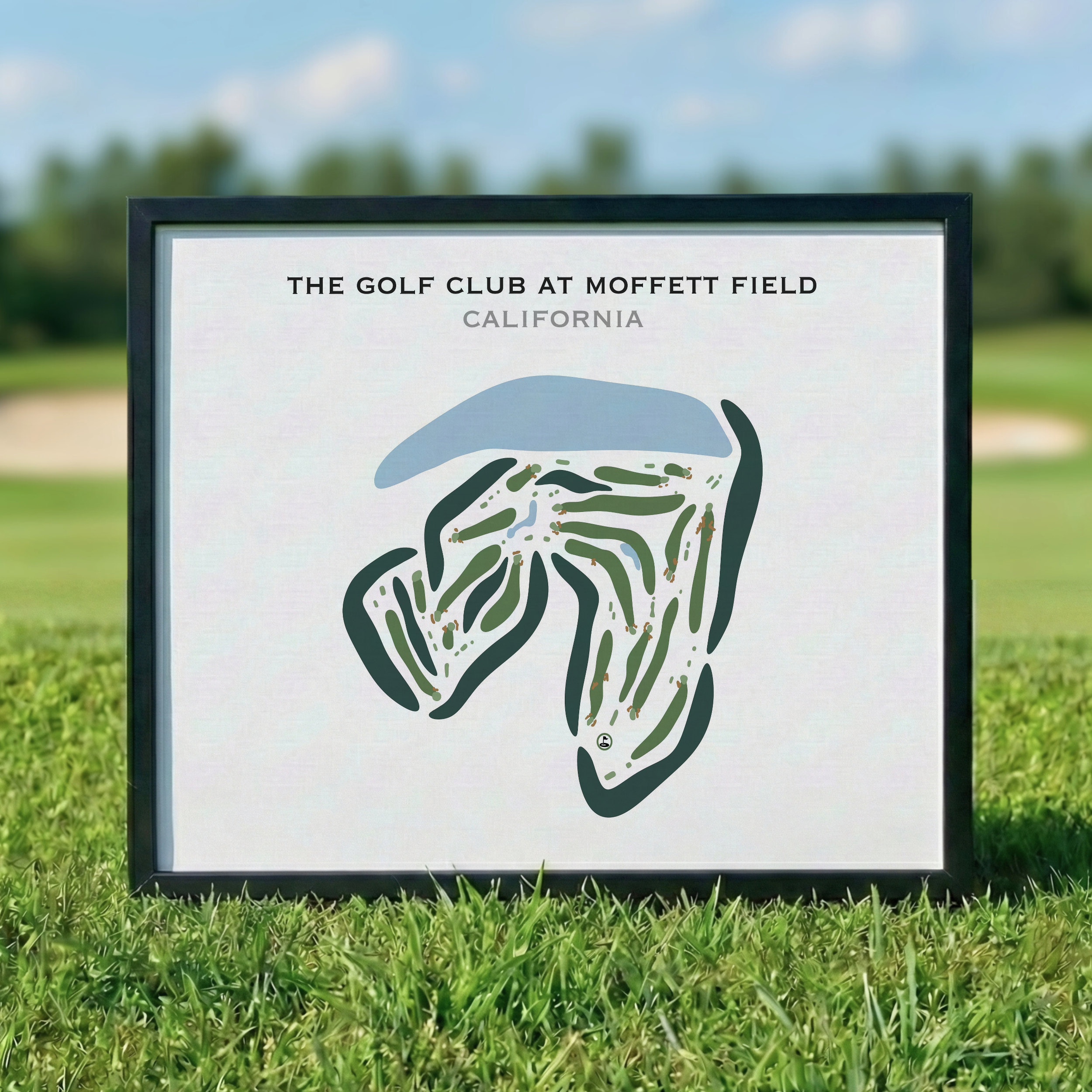 The Golf Club at Moffett Field, California - Printed Golf Courses