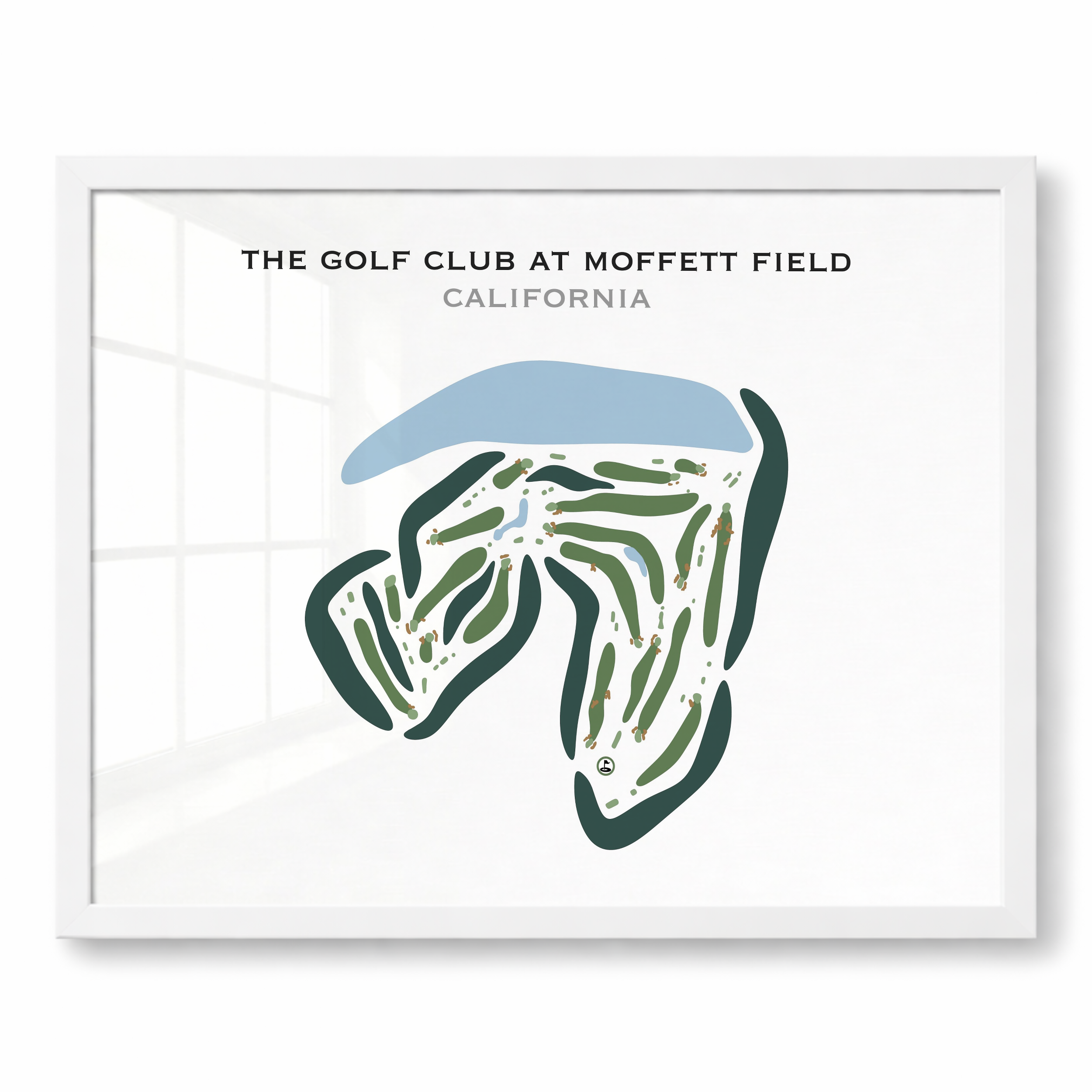 The Golf Club at Moffett Field, California - Printed Golf Courses