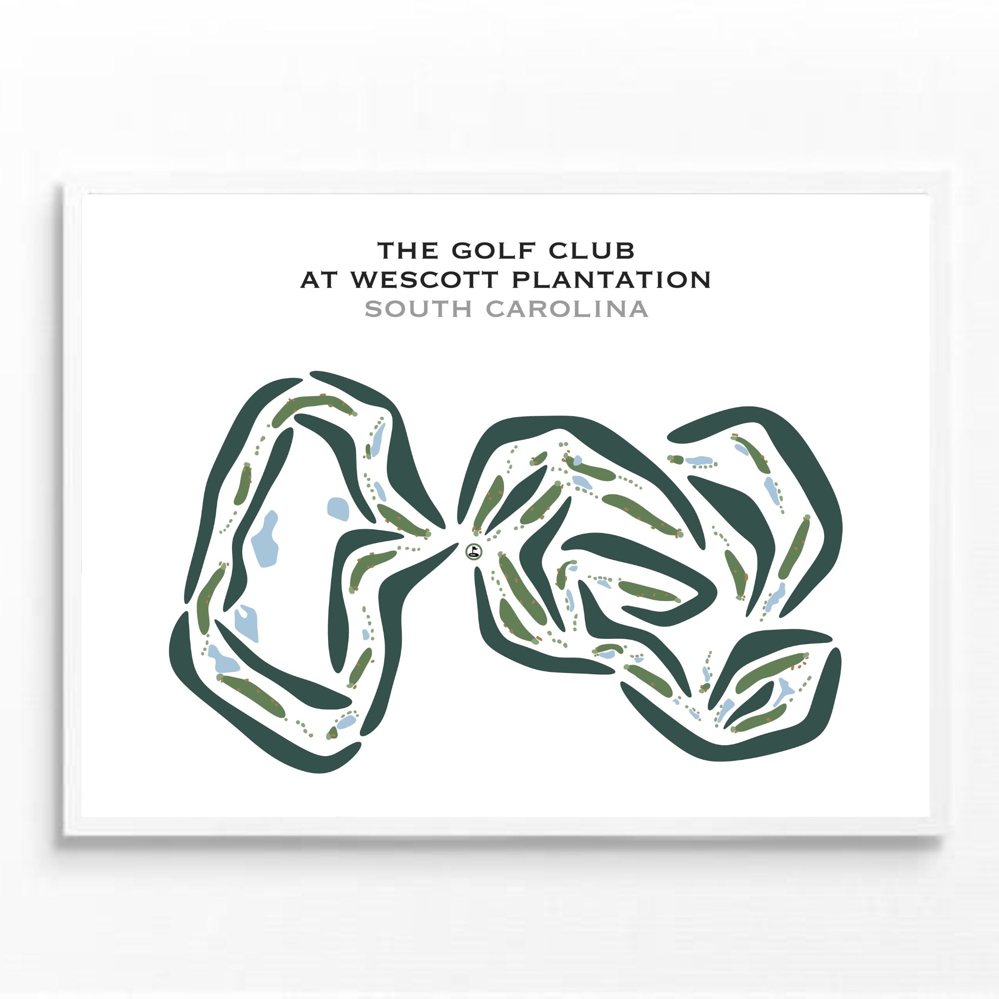 The Golf Club At Wescott Plantation, South Carolina - Printed Golf Courses