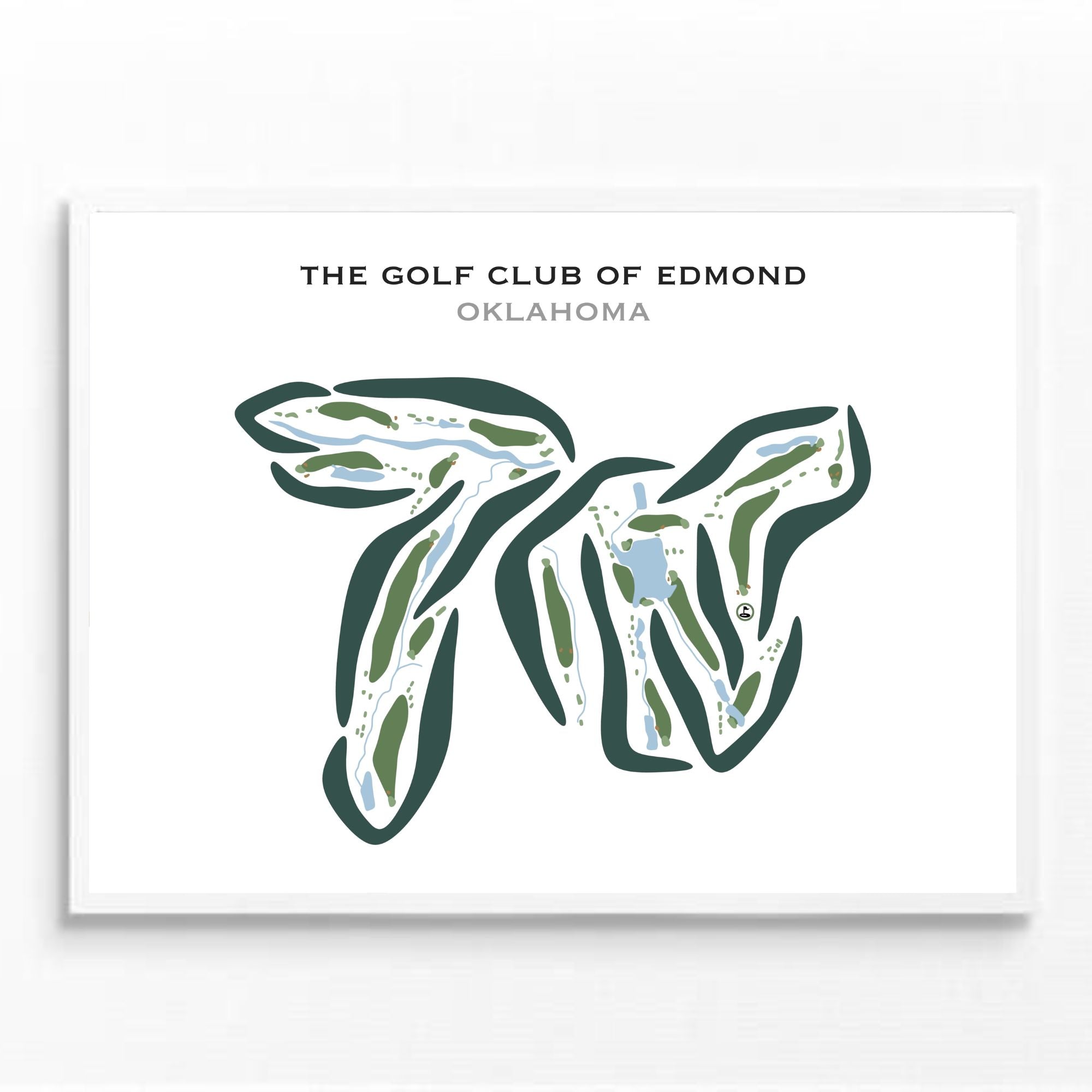 The Golf Club of Edmond, Oklahoma - Printed Golf Courses