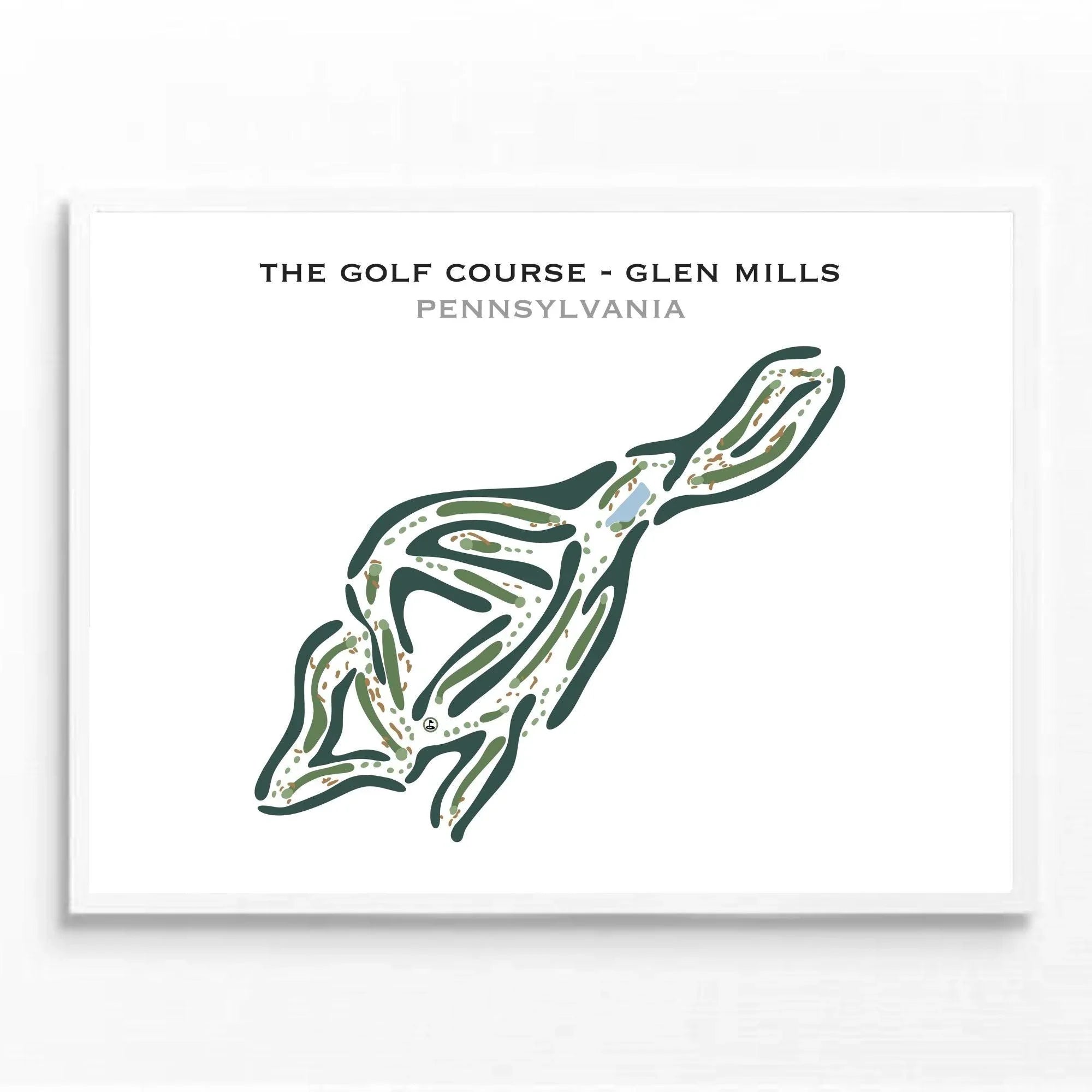 The Golf Course at Glen Mills, Pennsylvania - Printed Golf Courses