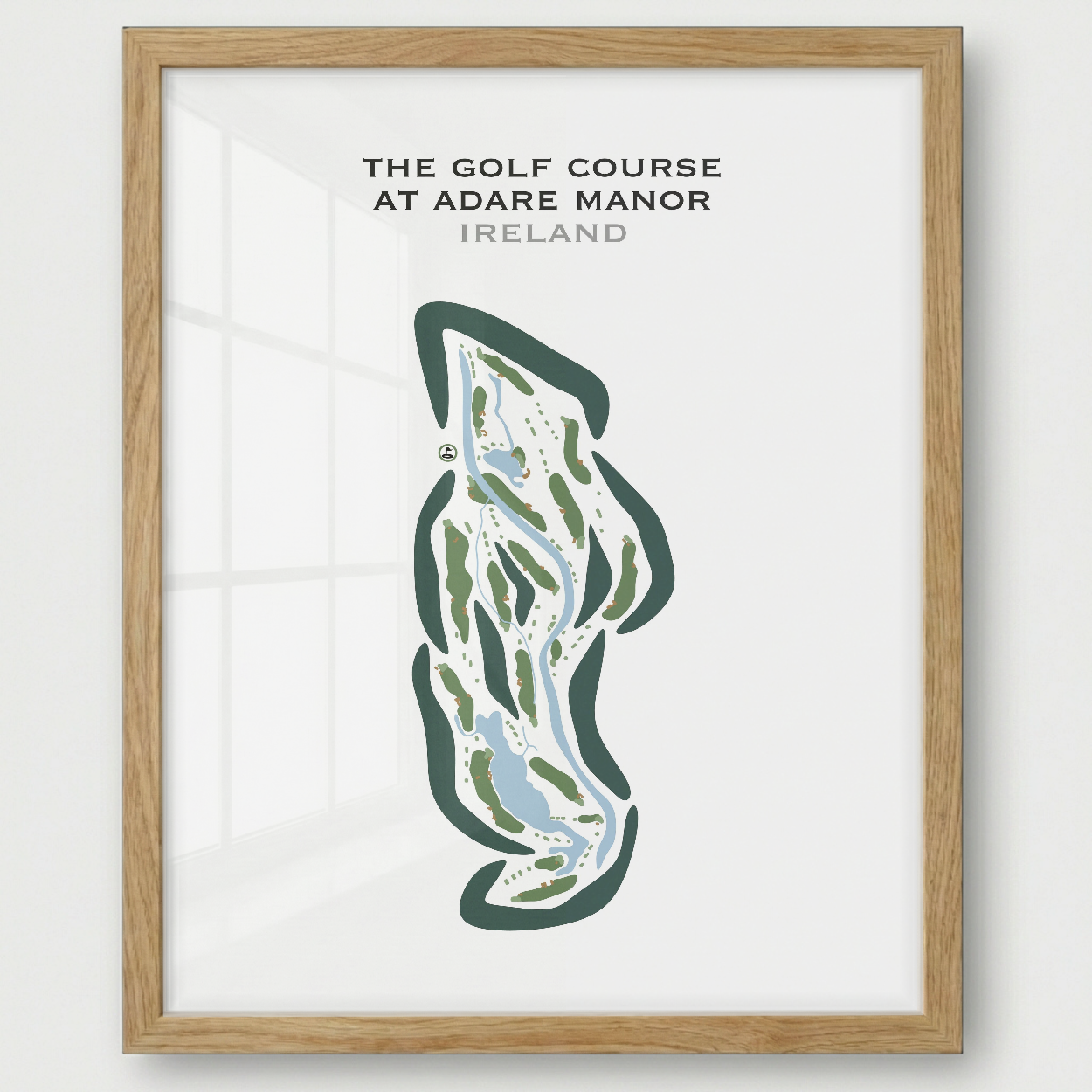 The Golf Course at Adare Manor, Ireland - Printed Golf Courses