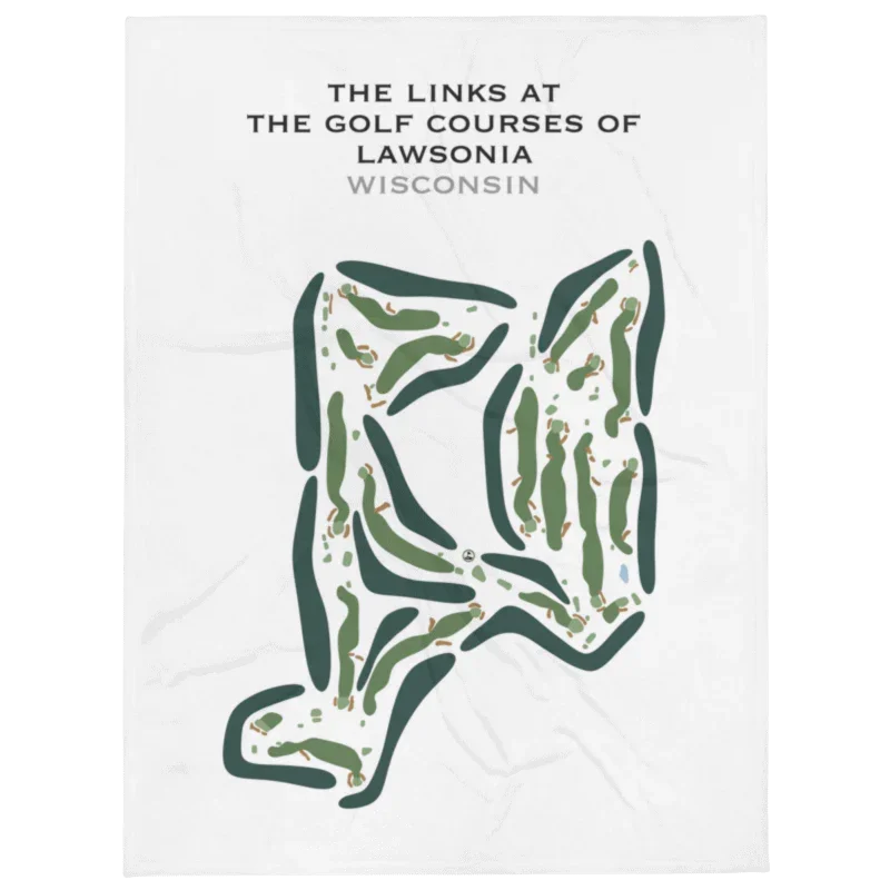 The Golf Courses of Lawsonia - The Links course, Wisconsin - Printed Golf Courses