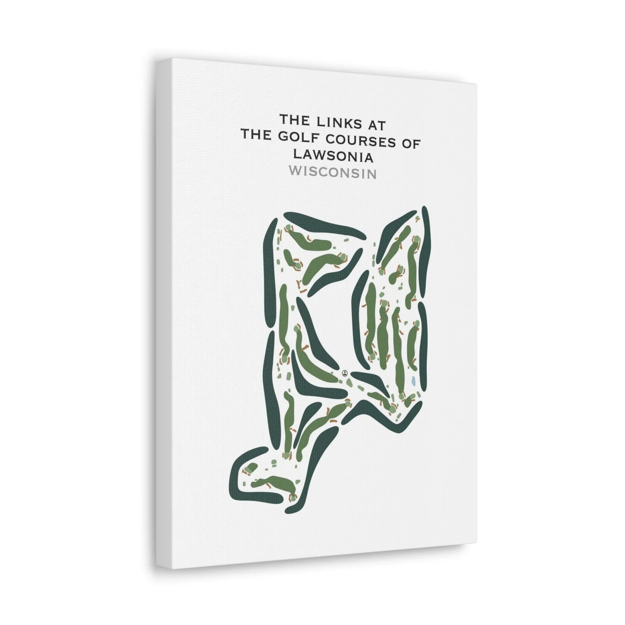 The Golf Courses of Lawsonia - The Links course, Wisconsin - Printed Golf Courses